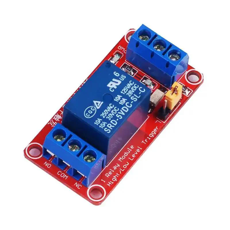 One Channel 5V Relay Module For Arduino Raspberry Pi PLC Home Automation Industrial Control And Robotics DIY Projects With High And Low Level Trigger For Precise Device Control
