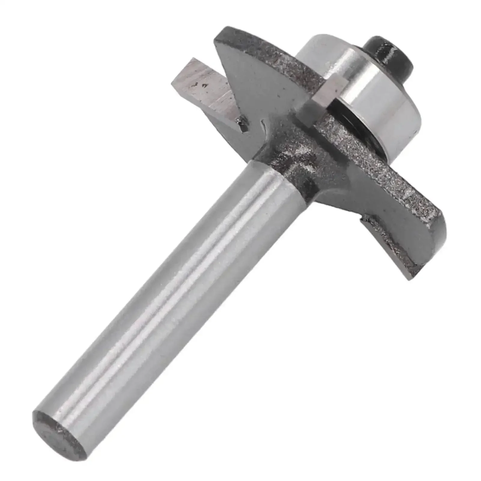 One Eighth Inch T Slot Router Bit With Quarter Inch Shank, Three Flute Ball Bearing Cutter And Half Inch Bearing, Tungsten Carbide Tip For Wood Grooving And Spline Joints, Heavy Duty Build For Precision Cuts In Hardwood Plywood And More - Image 4