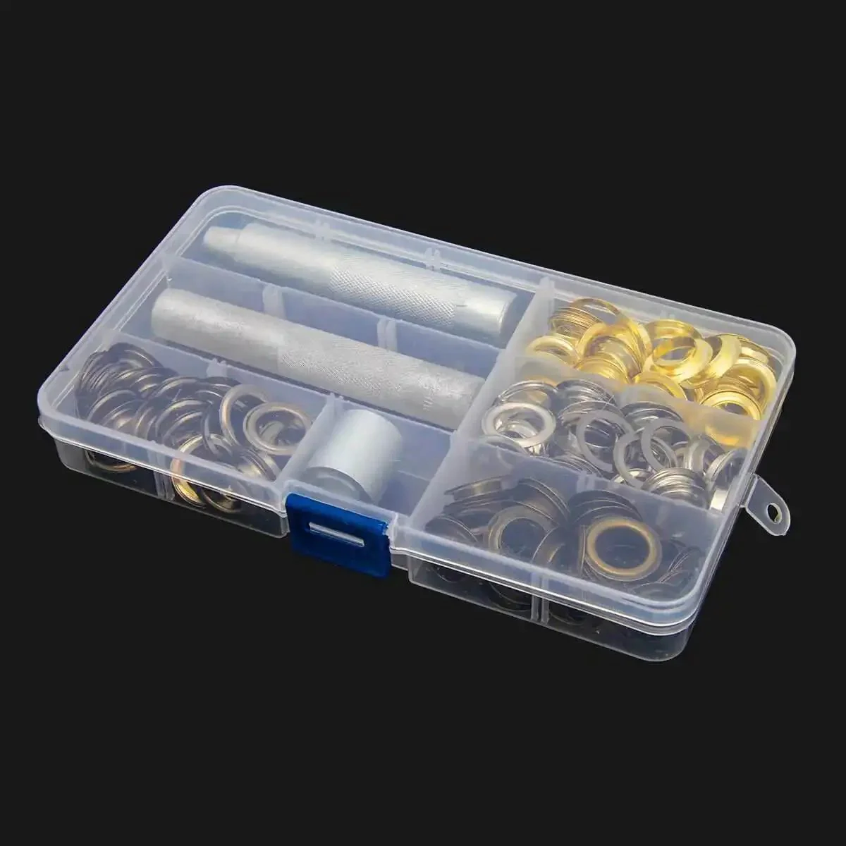 One Half Inch Grommet Kit 100 Sets Four Colors Gold Silver Black Bronze With Tools And Storage Box For DIY Sewing Leather And Fabric Projects 12mm Metal Eyelets Grommets Pro Grade - Image 2