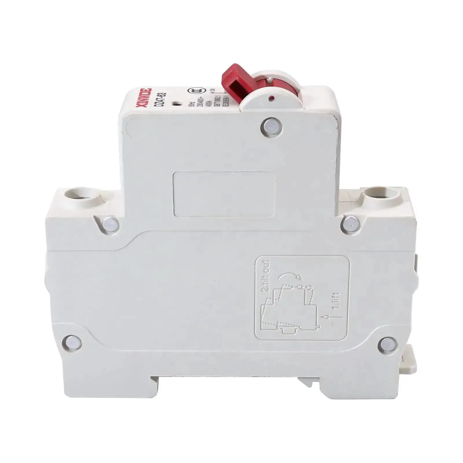One-Pole 2A Miniature Circuit Breaker For Home Circuits, 230V/400V, DIN Rail Mount DZ47-63, Short-Circuit And Overload Protection, Screw-Clamp Wiring, Reliable Control And Isolation For Residential Panels - Image 3