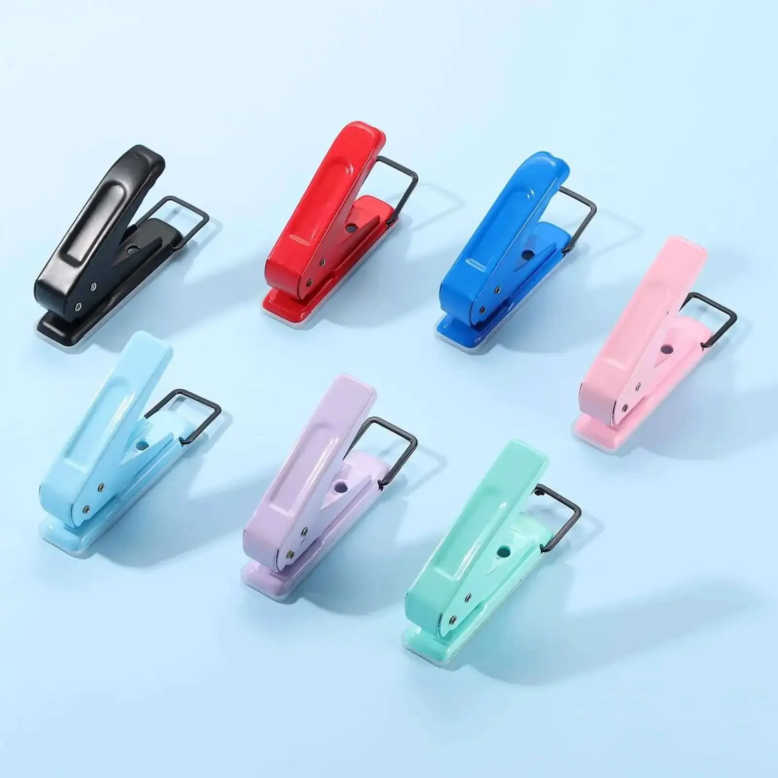 One Quarter Inch Hole Punch Handheld Heavy Duty Metal Paper Punch For Tags DIY Projects Crafts Scrapbook Tickets Blue With Ergonomic Non Slip Grip And Durable Design For Easy One Hand Operation - Image 2