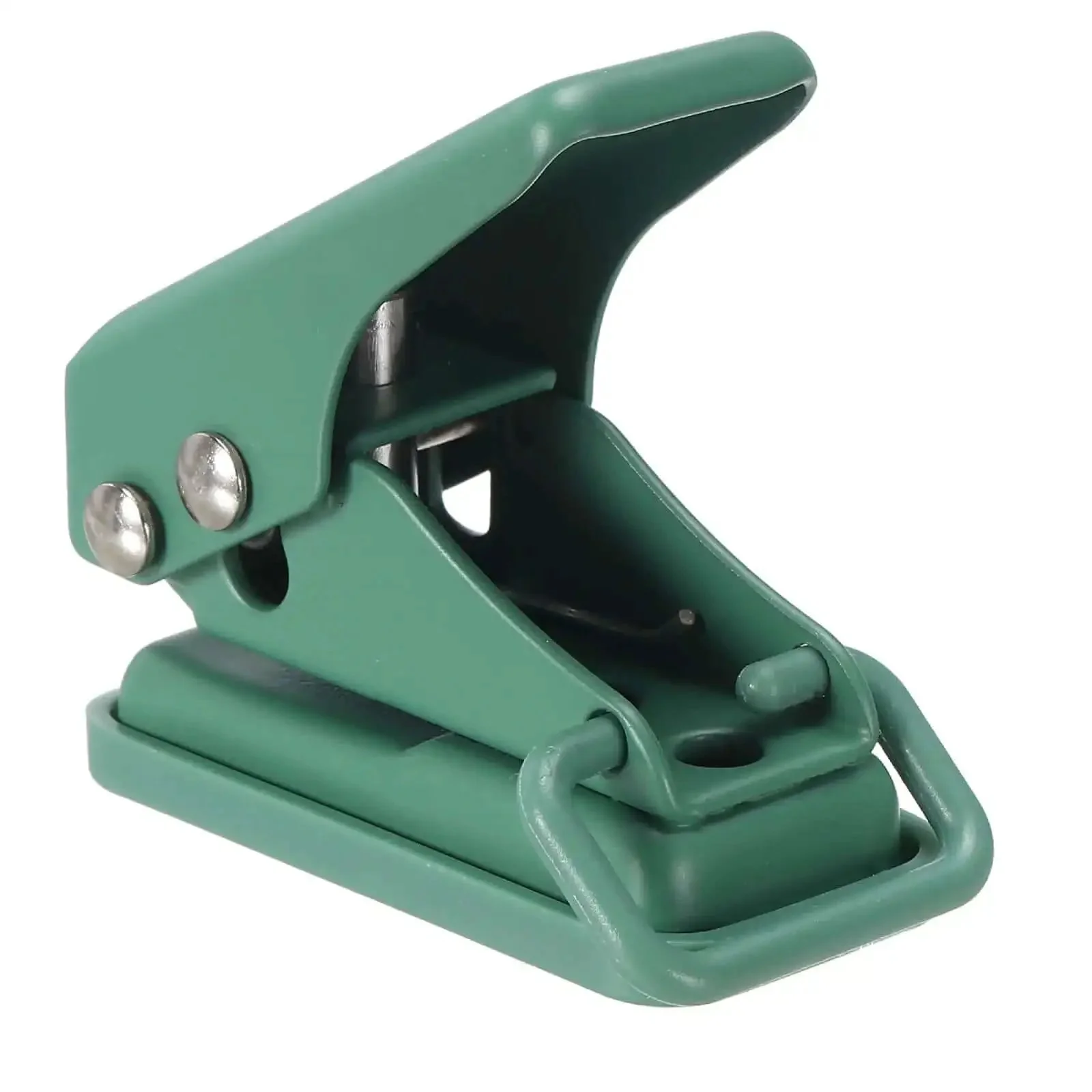One Quarter Inch Hole Punch Two Pack Handheld Heavy Duty Metal Paper Puncher For Tags Tickets And DIY Crafts Scrapbooks Ergonomic Non Slip Grip 6mm Hole Size Compact Portable 3.6 By 0.8 Inches Green And Blue - Image 5
