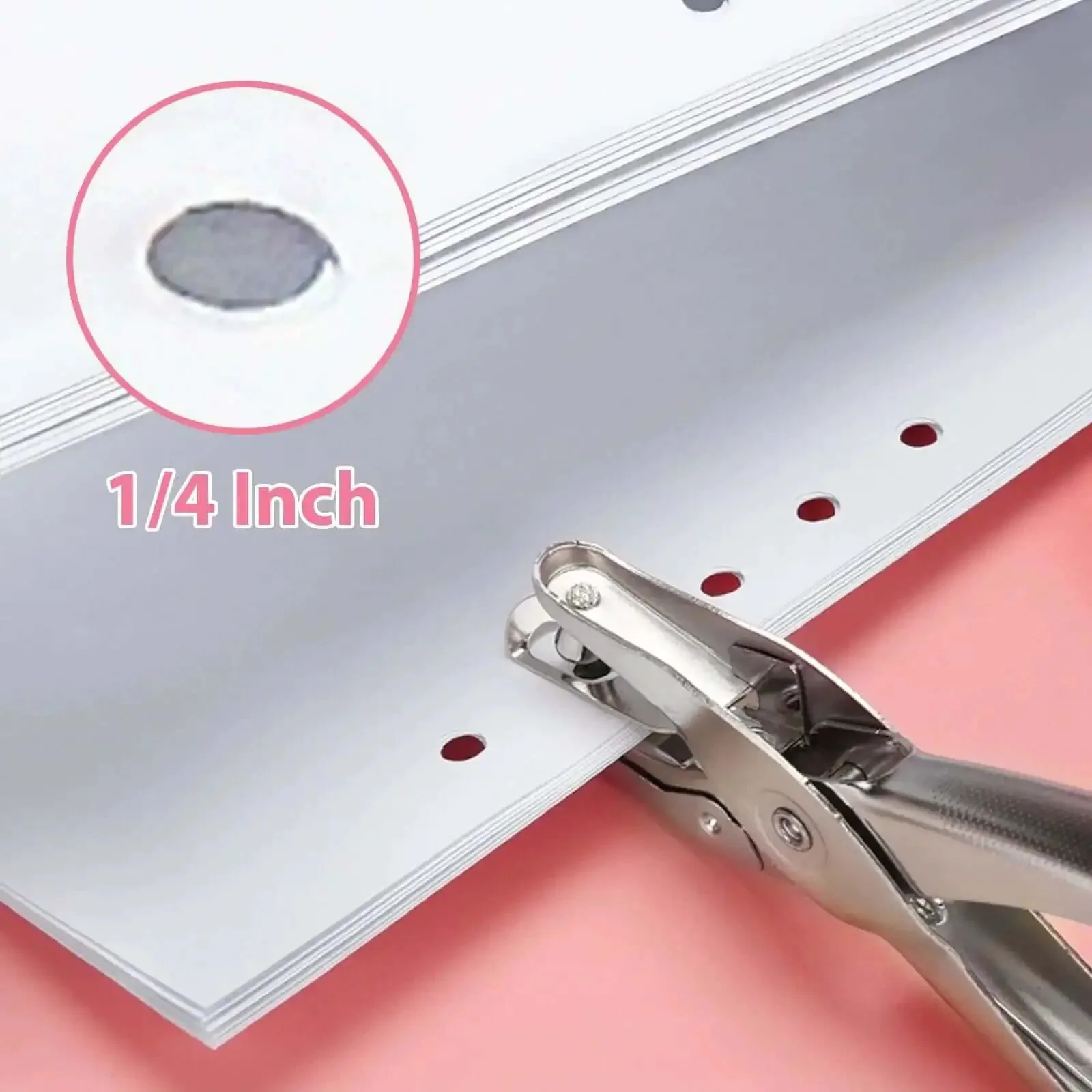 One Quarter Inch Single Hole Punch With Soft Grip Handles, 6 Sheet Capacity, Built Tough For Home Office Hustle And School Projects, Great For Labels And Greeting Cards, Pack Of 3 - Image 7