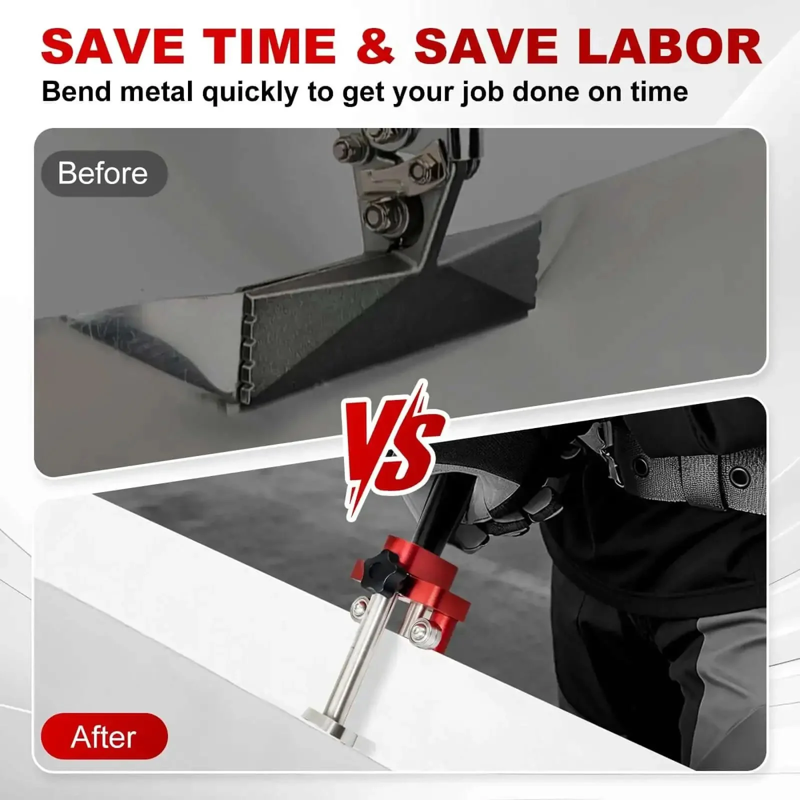 Onsite Sheet Metal Bender And Roller For Roofing Pros, Easy Flexible 0 To 100 Degree Bend Range, 5mm To 75mm Depth, Quick Setup Metal Roofing Tool For Precise Edges, Seam Locking, And Fast Bends - Image 7