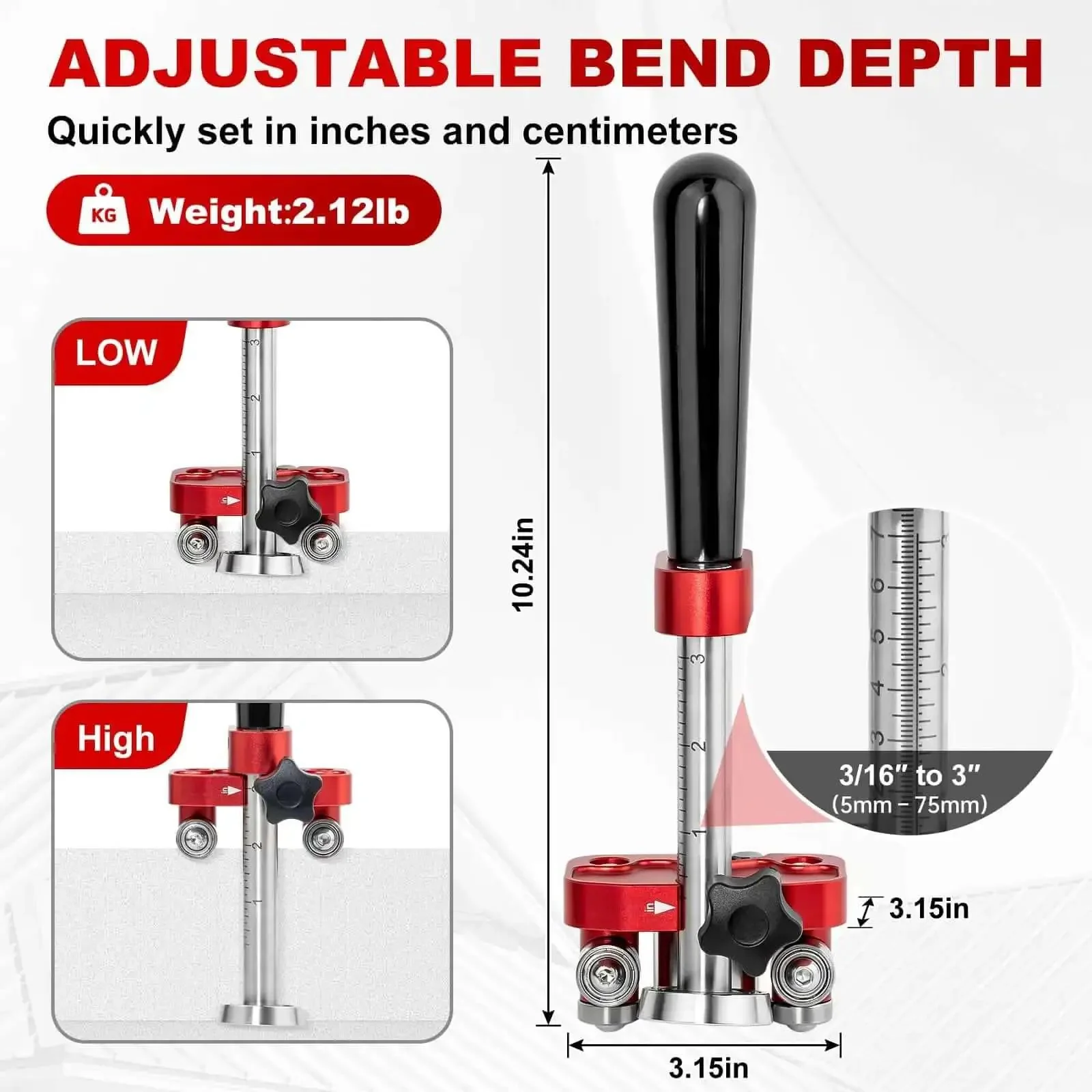 Onsite Sheet Metal Bender And Roller For Roofing Pros, Easy Flexible 0 To 100 Degree Bend Range, 5mm To 75mm Depth, Quick Setup Metal Roofing Tool For Precise Edges, Seam Locking, And Fast Bends - Image 8