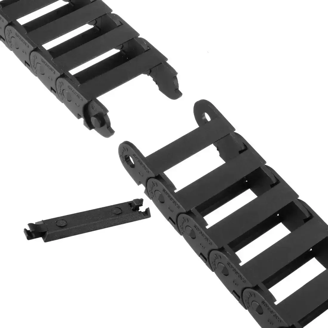 Open Type Drag Chain Cable Carrier With End Connectors 10x30mm 1 Meter Plastic Cable Guide For Electrical CNC Router Machines And Robotic Arms Ideal For Cable Management In Heavy Duty Tooling - Image 2