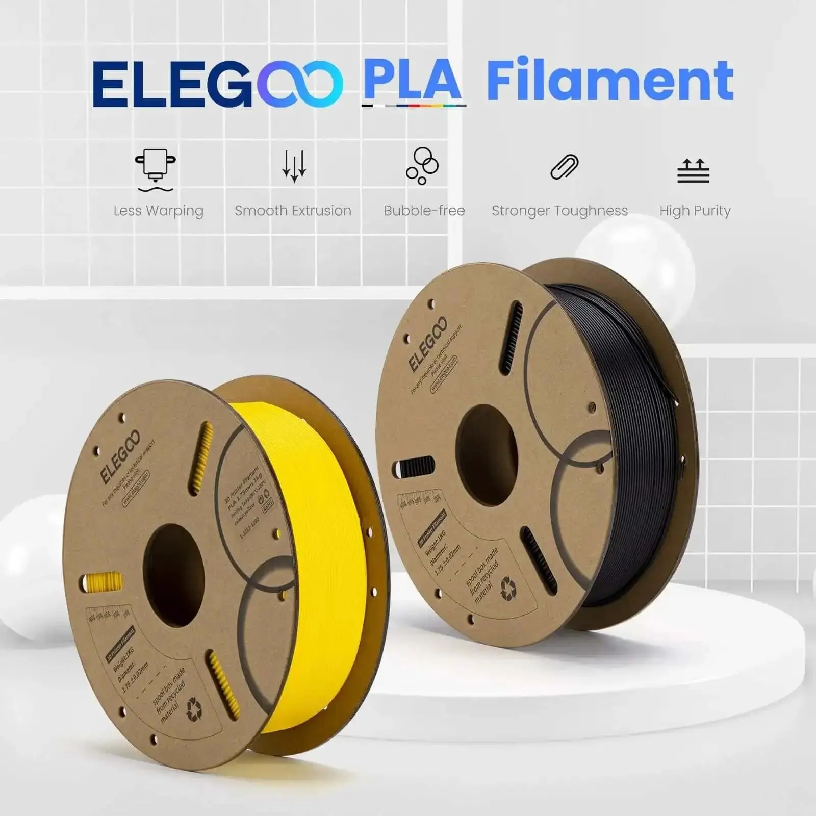 Orange PLA Filament 1.75mm 1kg Spool For Most FDM 3D Printers, Ultra Precise 0.02mm Dimensional Tolerance, Easy To Print, Low Odor, Glossy Finish, Ideal For Prototyping And Detailed Modeling - Image 7