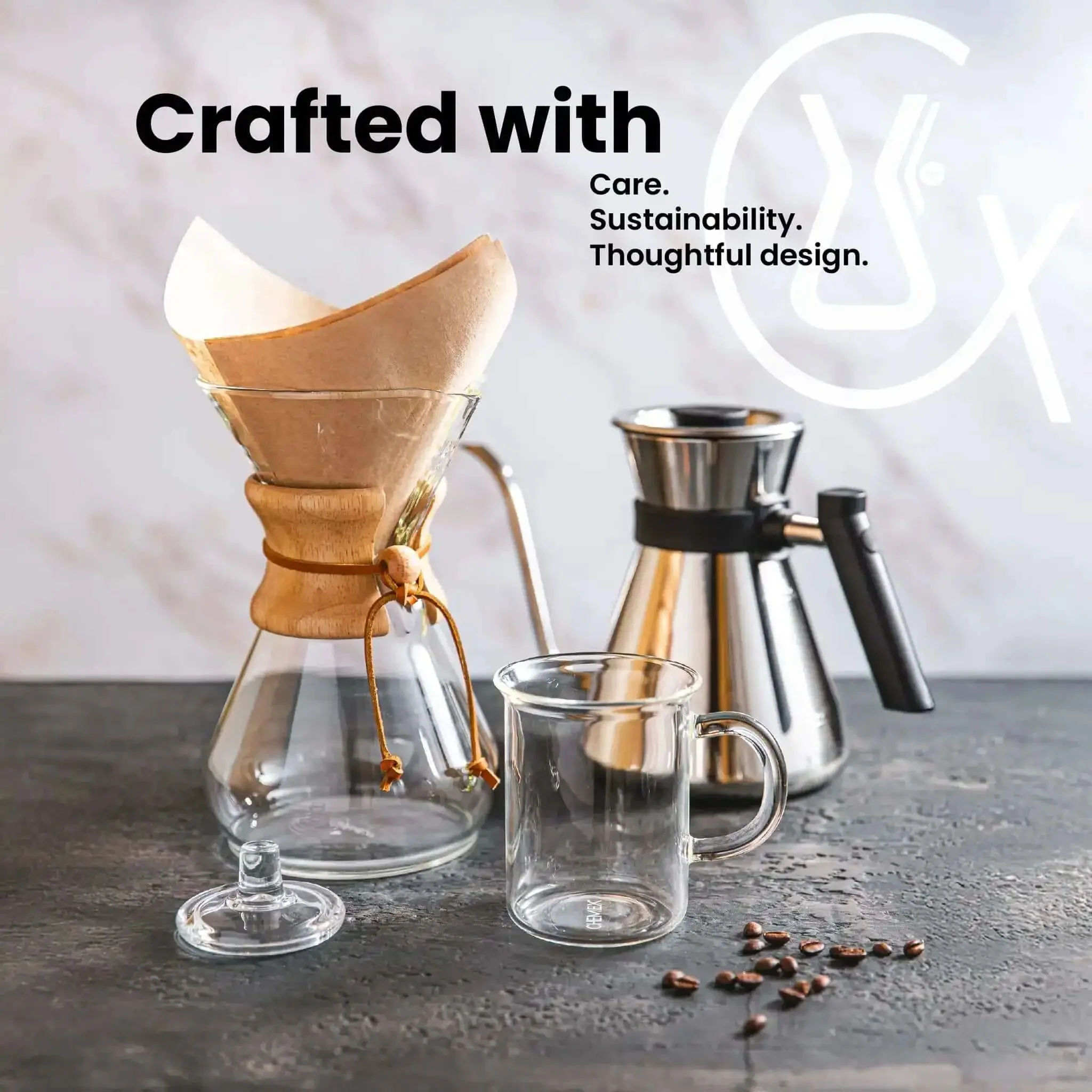 Ottomatic Auto Pour Over Coffee Maker Set With 40 Ounce Capacity, 6 Cup Glass Coffeemaker, Specialty Drip Brewer For Hot And Iced Coffee, Barista Quality Coffee System, Easy One Touch Brew - Image 4