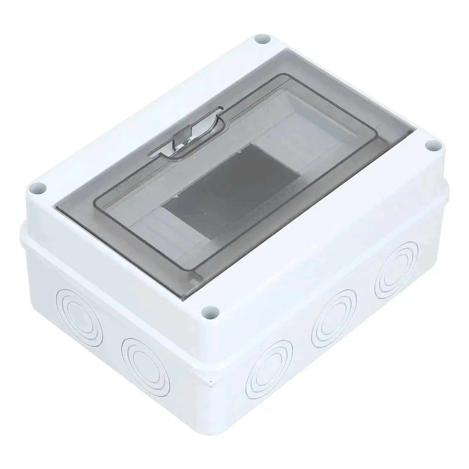 Outdoor 8 Way Circuit Breaker Enclosure With Transparent ABS Cover, IP65 Weatherproof Distribution Box For Industrial Control Panels, Built Tough, Dustproof Electrical Protection Housing - Image 5