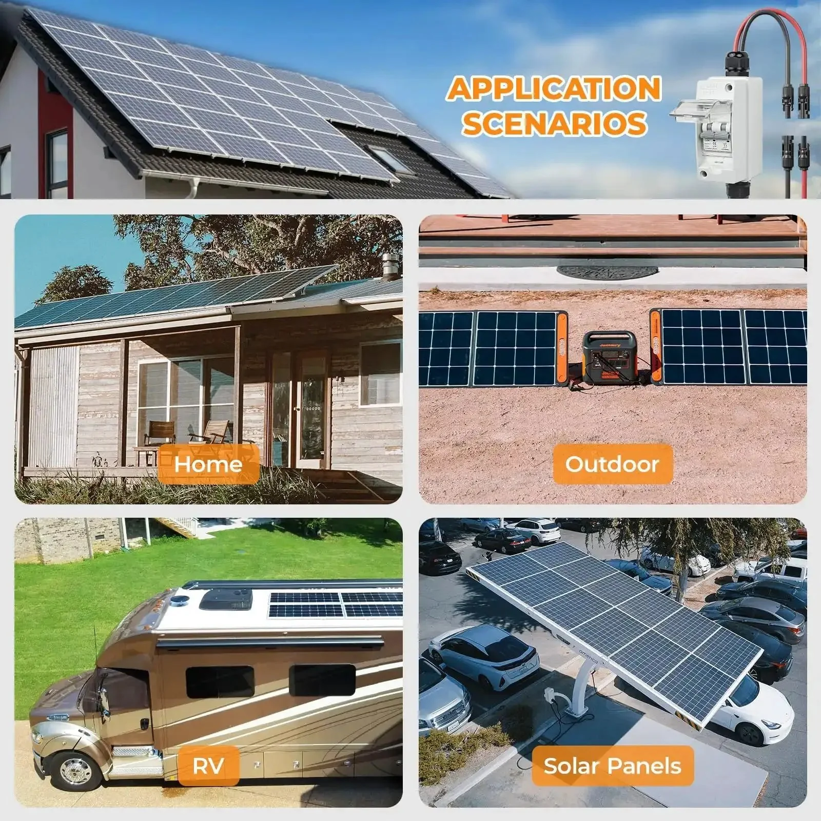 Outdoor Solar Panel Disconnect Switch 1000V 10A IP65 Rated PV Disconnect for Homes and Battery Systems No Fuss Install Heavy Duty Miniature Circuit Breaker Weatherproof Built To Last - Image 5
