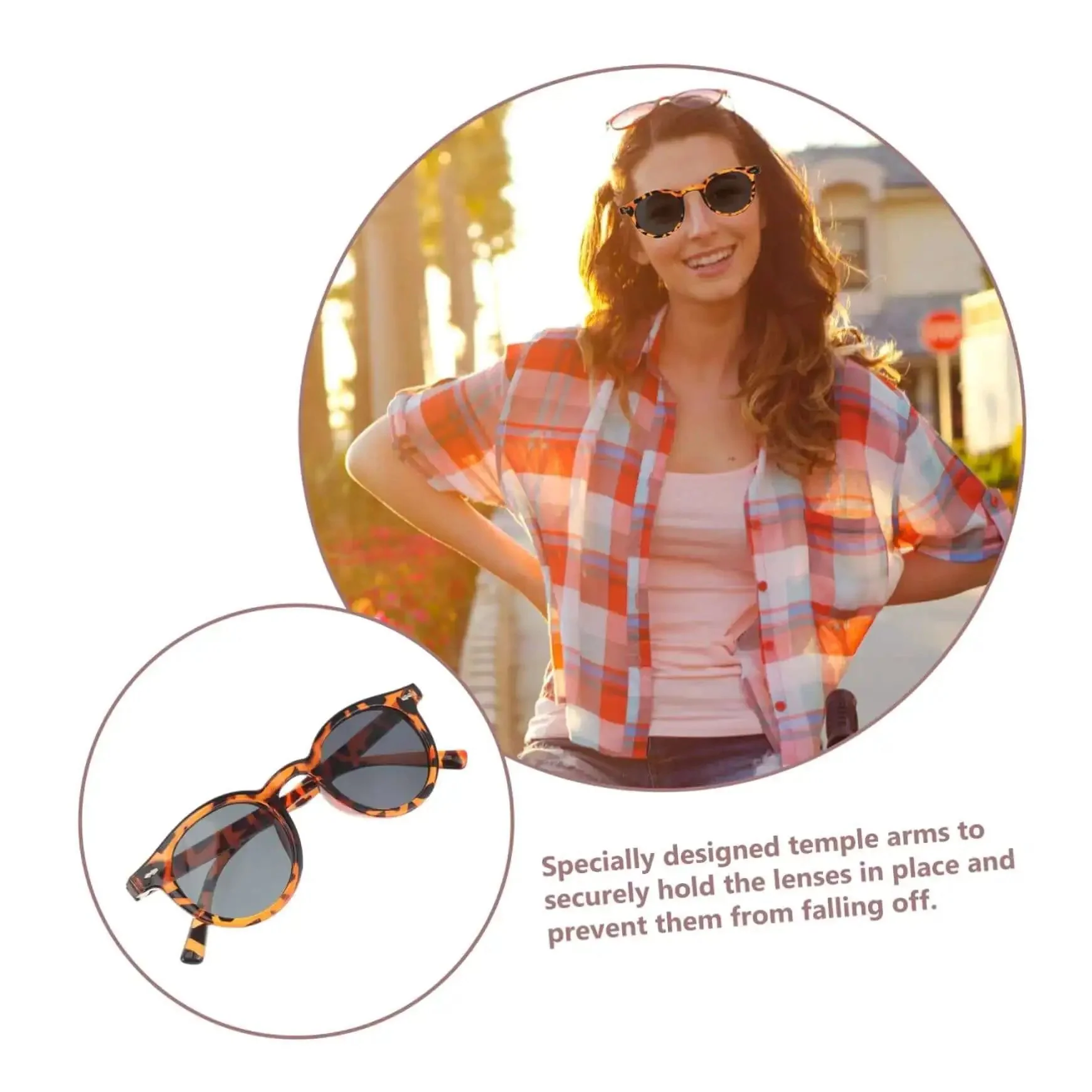 Outdoor Sports Sunglasses For Men And Women With UV Protective Lenses Ergonomic Frame Non Slip Temple Tips Cycling Eyewear For Driving Running And Workouts All Day Comfort Retro Style - Image 4