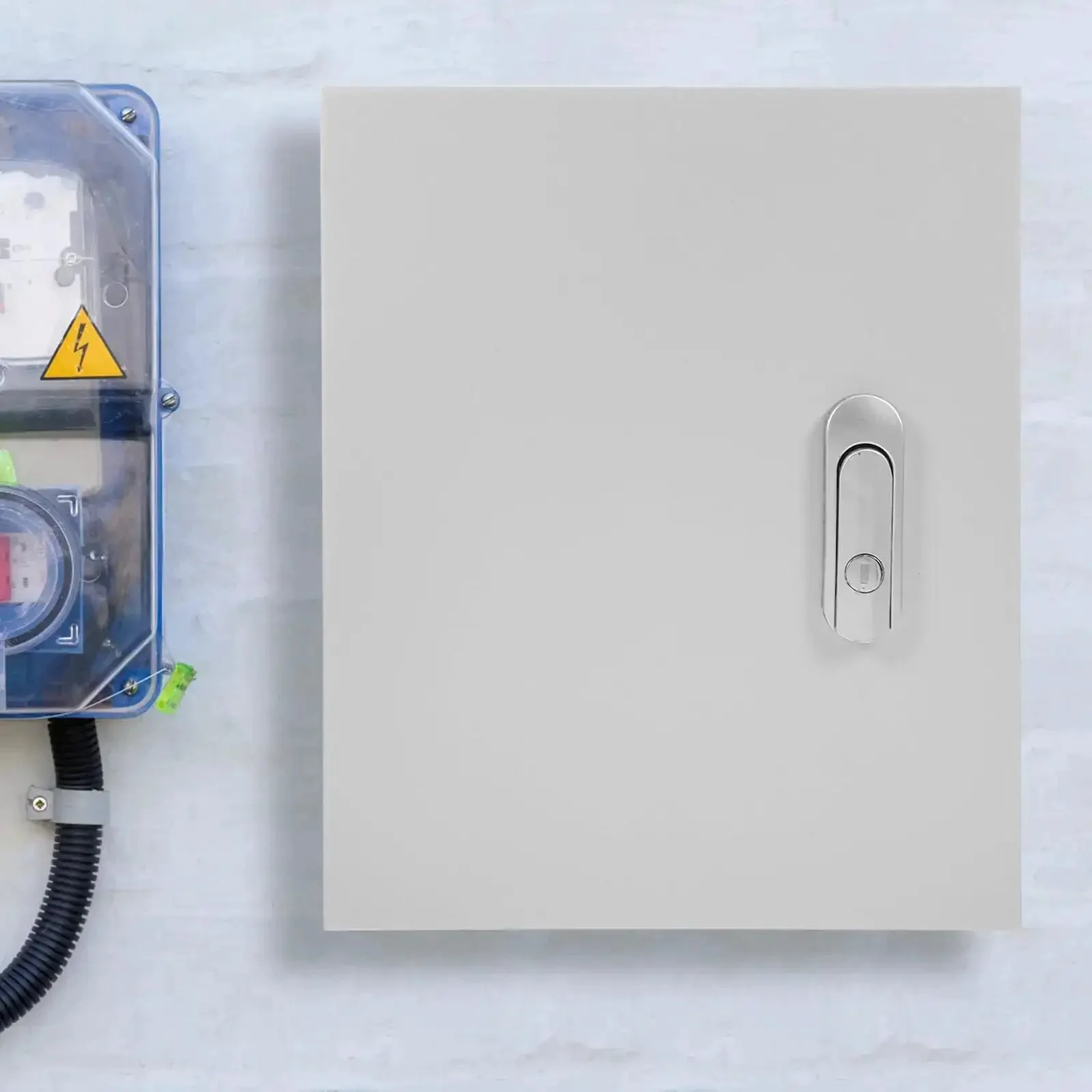 Outdoor Waterproof Electrical Junction Box With Safety Lock 25x30x14cm Plastic Vertical Enclosure Cabinet Built Tough For Weatherproof Control Panel Housing And Electrical Equipment - Image 7