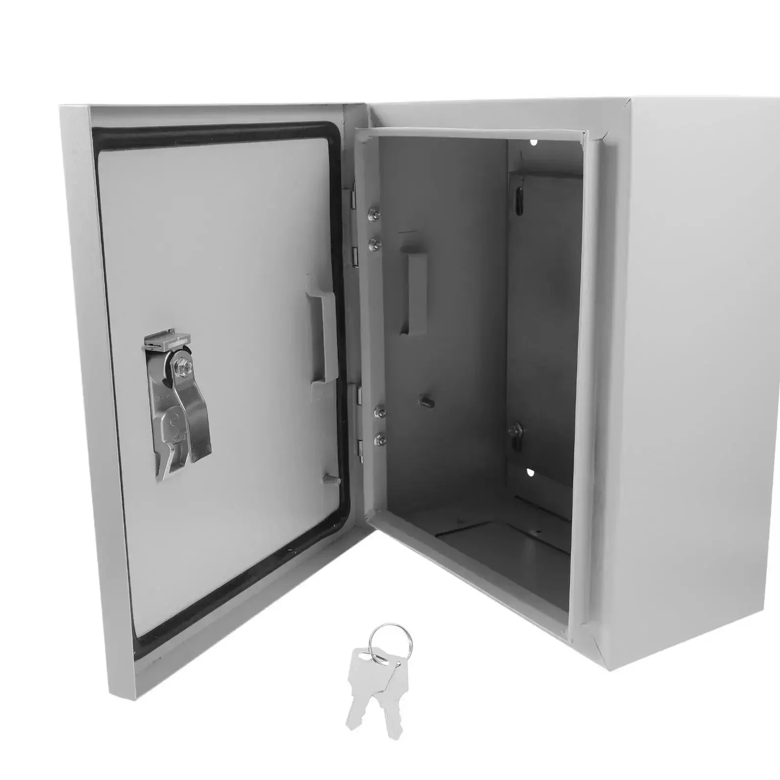 Outdoor Weatherproof Electrical Junction Box With Safety, 25x30x14 Cm Plastic Vertical Control Panel Enclosure For RV And Universal Power Equipment, No Fuss Mounting Plate, Durable Outdoor Cabinet For Safe Components