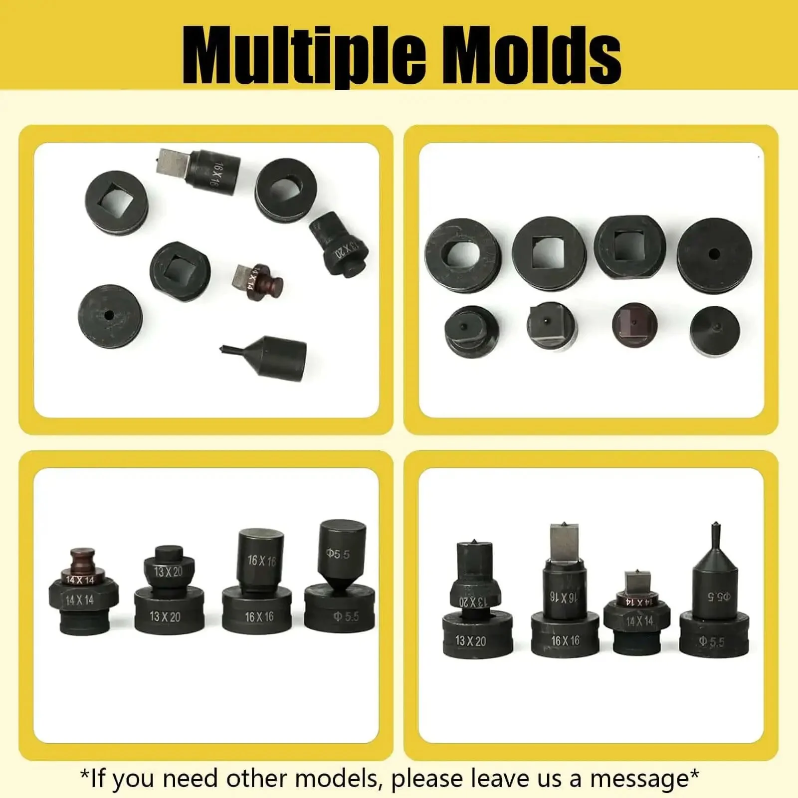 Oval Slotted Die For CH-70 Hydraulic Press Replacement Hole Punch Die For Heavy Duty Punching Machine 4x13mm Long Lasting Durability Suitable For Copper And Aluminum Sheet Metal - Image 2