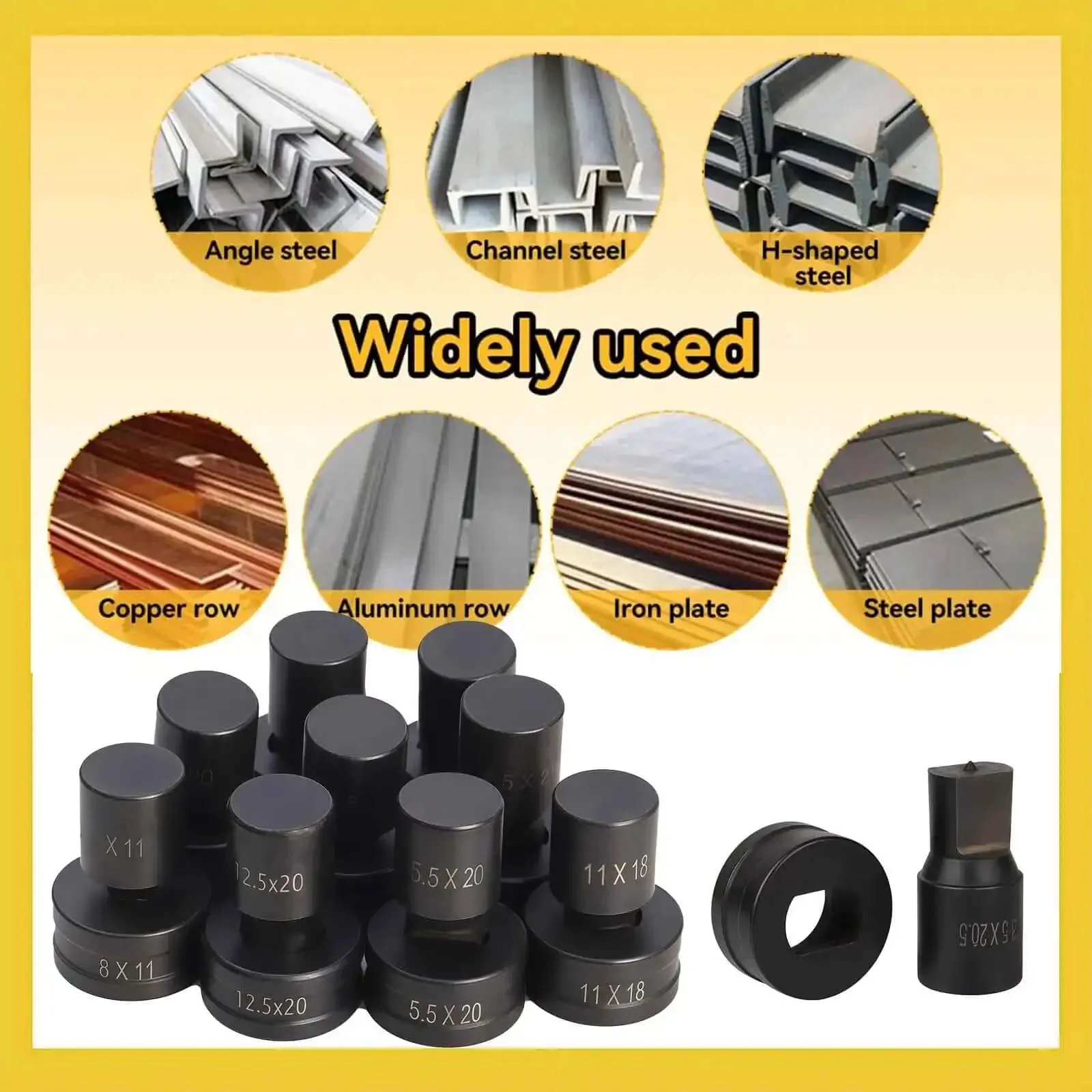Oval Slotted Die For CH-70 Hydraulic Press Replacement Hole Punch Die For Heavy Duty Punching Machine 4x13mm Long Lasting Durability Suitable For Copper And Aluminum Sheet Metal - Image 4