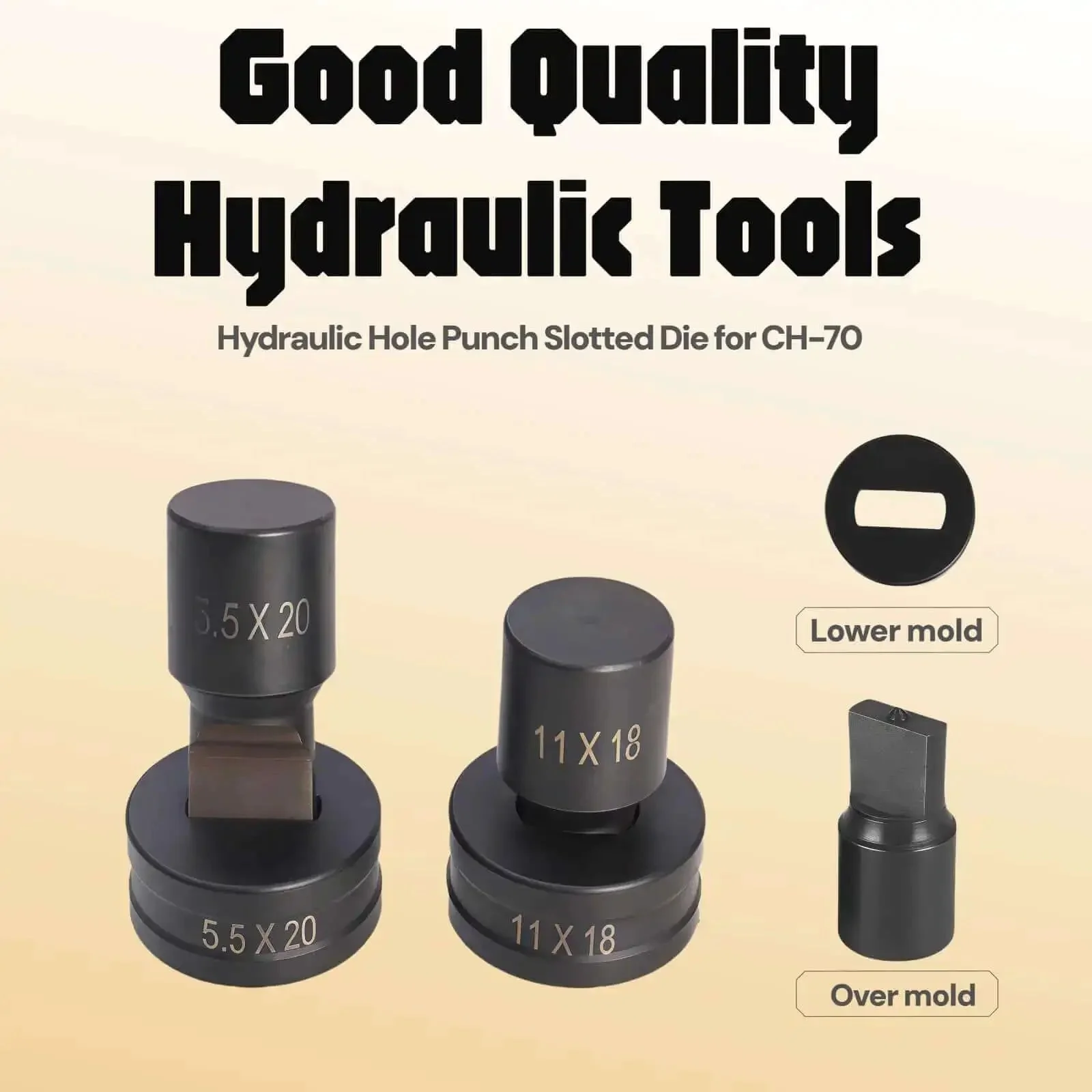 Oval Slotted Die For CH-70 Hydraulic Press Replacement Hole Punch Die For Heavy Duty Punching Machine 4x13mm Long Lasting Durability Suitable For Copper And Aluminum Sheet Metal - Image 8