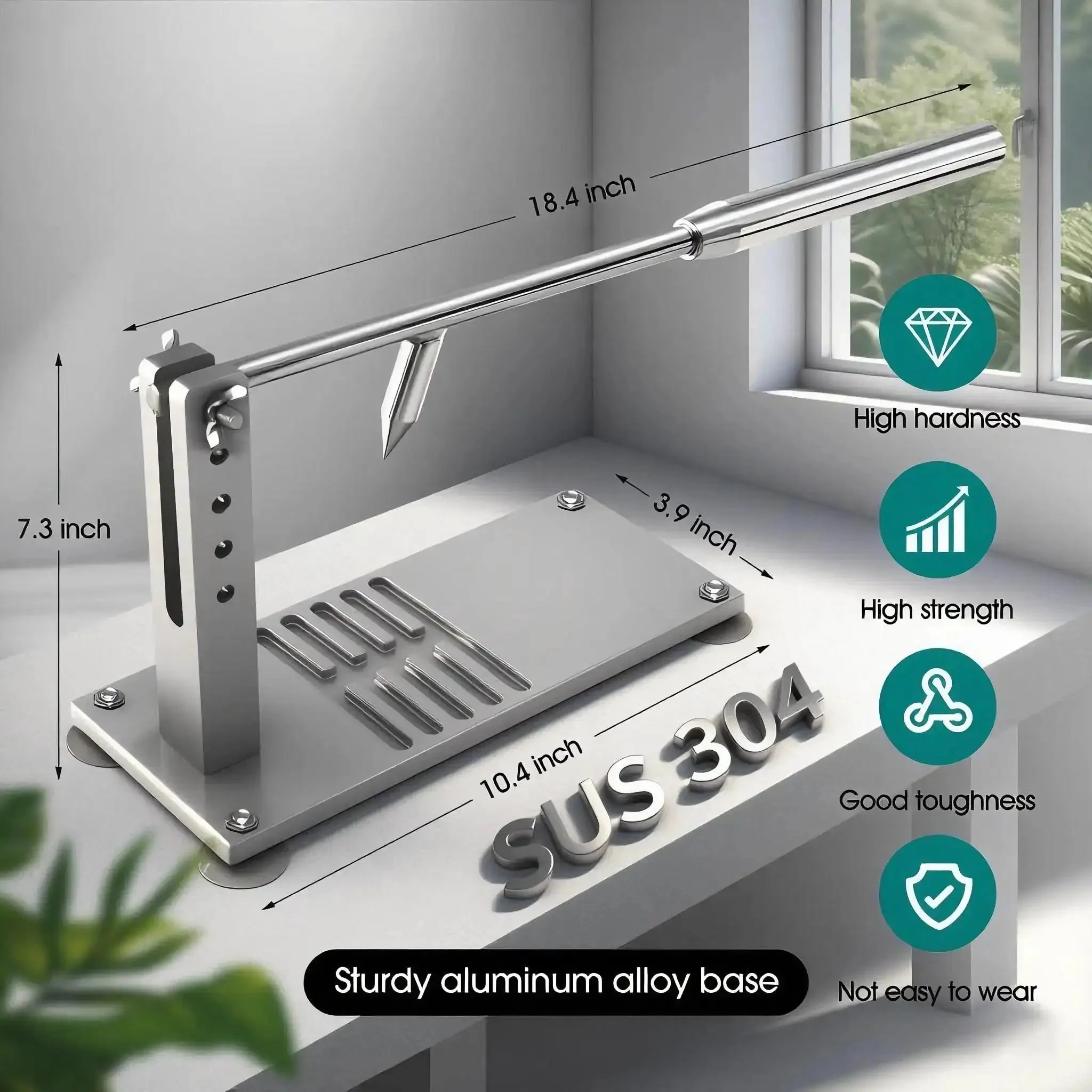 Oyster Shucker Machine Opener Set For Fast Safe Shell Opening Pro Grade Aluminum Base With 6 Groove Stabilizers Solid Stainless Steel Pry Bar Adjustable Height Easy Clamp Ideal For Home Kitchen Bar Or Catering - Image 6