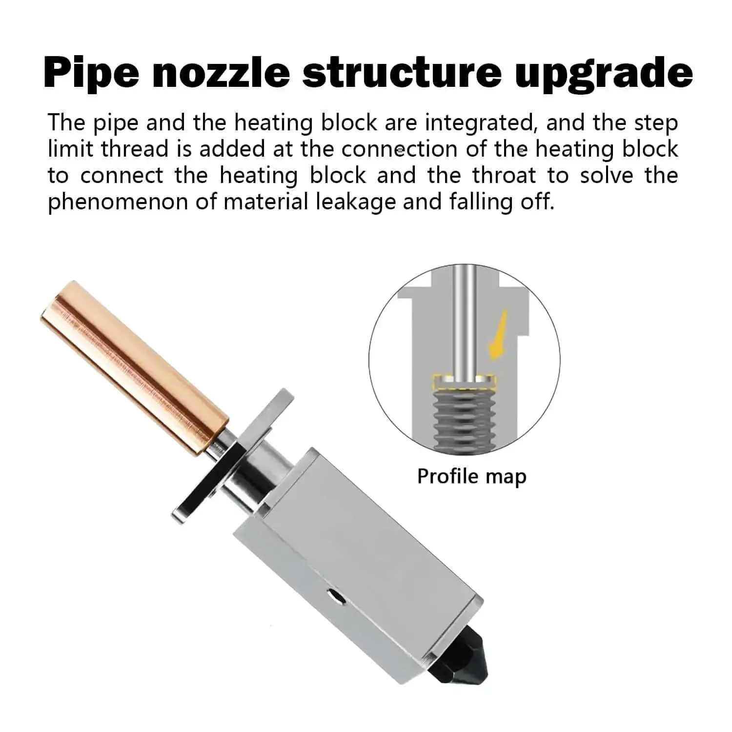 P1P P1S Hotend Assembly Extruder Printhead Kit For Bambu Lab 3D Printer Includes 0.4mm Hardened Steel Nozzle Thermistor Heater Cartridge Heatsink And Heat Block Ready For Easy Plug In Upgrade No Fuss - Image 5