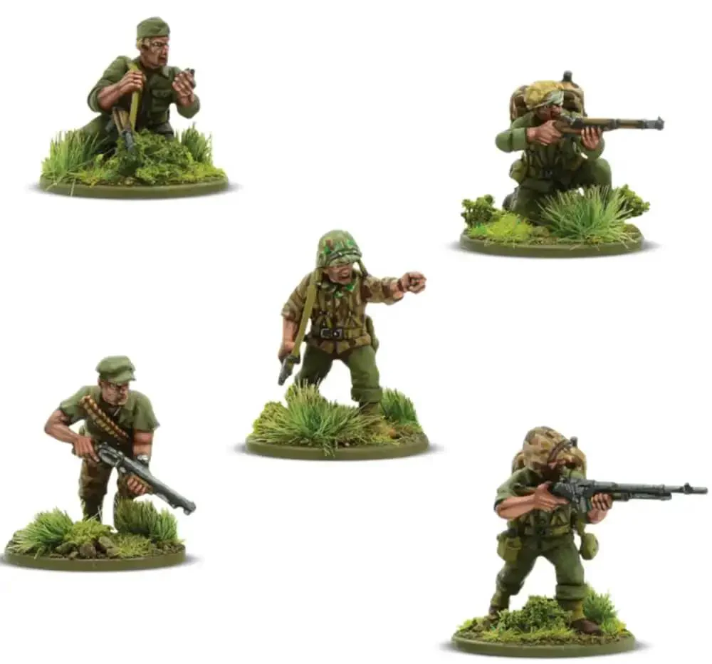 Pacific Theater US Marines Bolt Action 28mm Plastic Miniatures Set Paintable Unpainted Tabletop Figures For WWII Gaming And Collectors Battle Ready For Skirmish Games And Historical Diorama Displays - Image 6