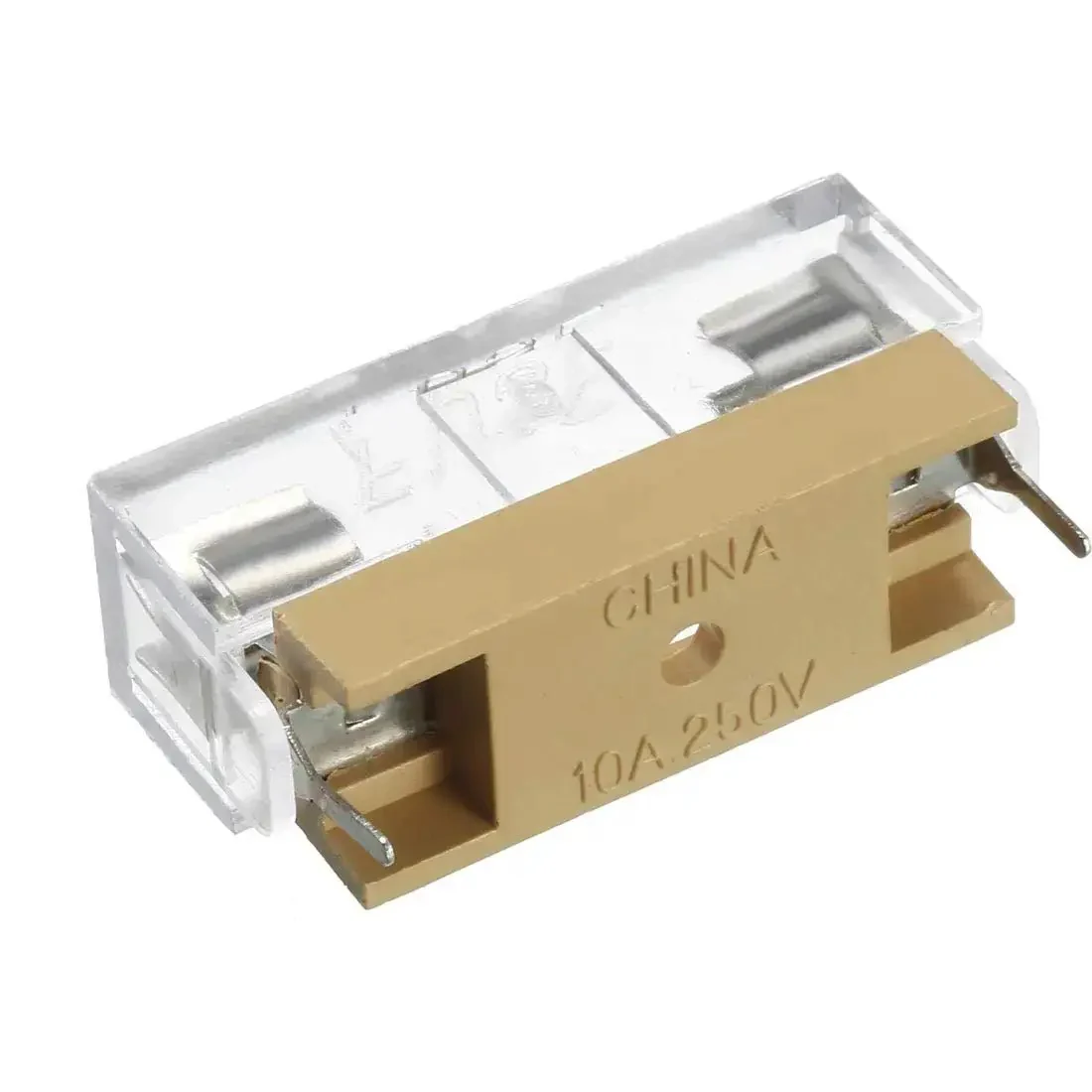 Pack Of 10 6 X 30mm PCB Fuse Panel Mount Holders With Dual Terminals 250V 10A Durable Plastic And Metal Construction For Automotive And Electrical Projects Fuses Not Included - Image 3