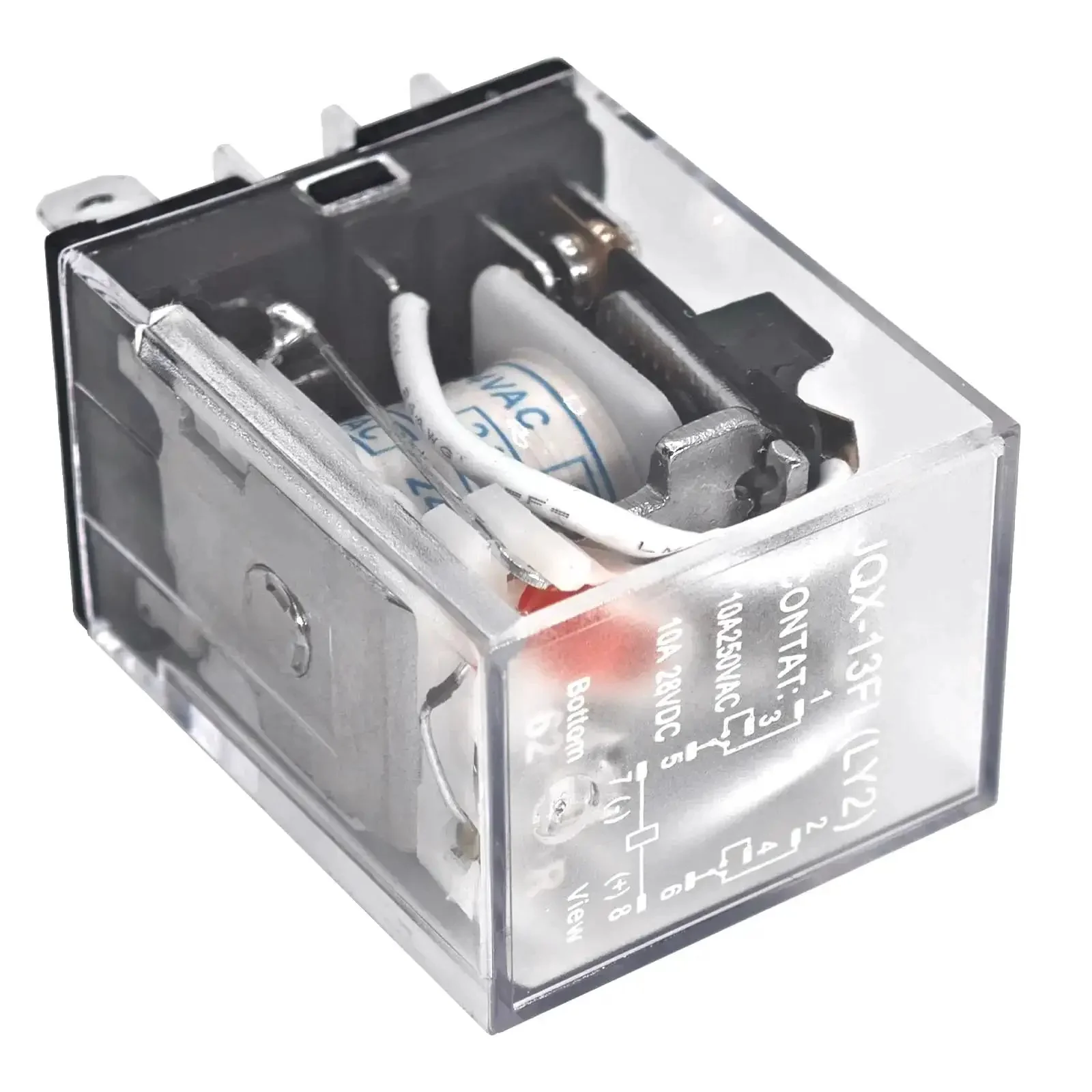 Pack Of 2 Dope General Purpose Power Relay With DPDT Contacts 10A Load 24VAC Coil Low Current Signal Control Rock Solid Switching For Electronics Projects And DIY Auto Lighting - Image 4