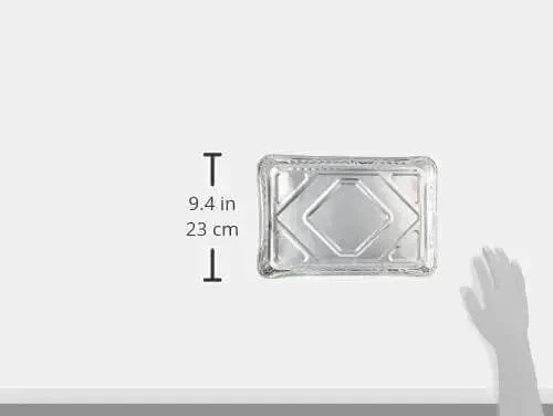 Pack Of 25 Quarter Size Aluminum Foil Cake Pans Heavy Duty And Extra Sturdy For Bake Sales, Events And Easy Food Transport 12.75 X 8.75 X 1.25 Inches Great For Catering Prep And Bulk Baking For Markets Or Fundraisers - Image 2
