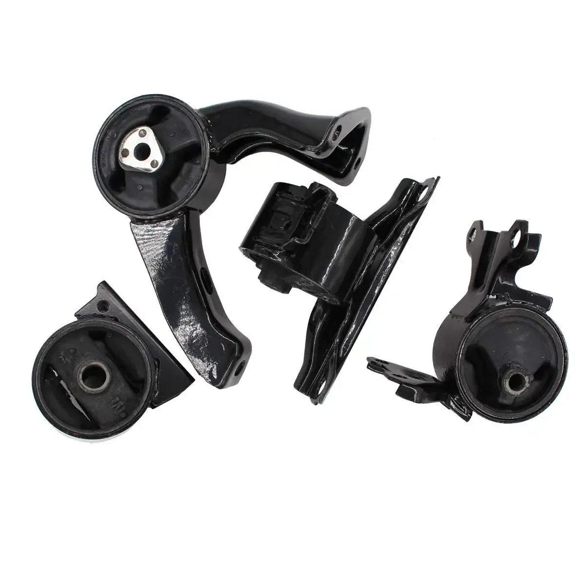 Pack Of 4 Engine Motor Transmission Mount Front And Rear Kit For Dodge Caliber And Jeep Compass Patriot 2007 2016 L4 2.4L Automatic Transmission Compatible