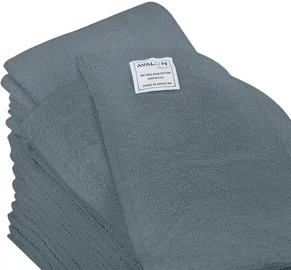 Pack Of 60 14 By 17 Inch Bar Towels For Cleaning 100 Percent Cotton Absorbent And Reusable Multipurpose Terry Cloth Shop Rags Gray Great For Heavy Duty Cleaning Spills And Damp Surfaces In Home Garage And Workshop - Image 2