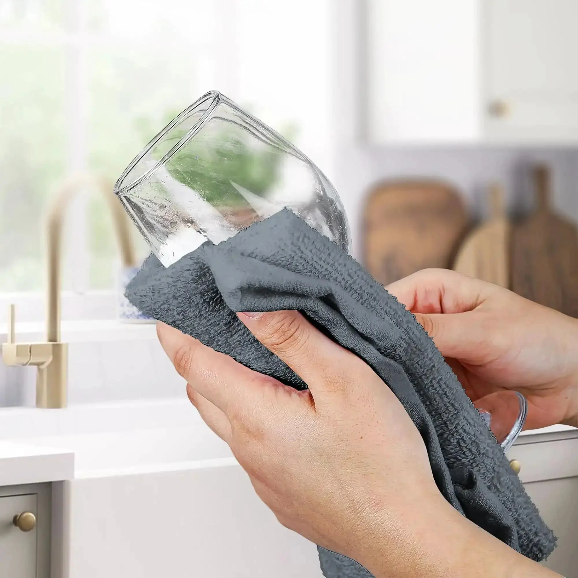 Pack Of 60 14 By 17 Inch Bar Towels For Cleaning 100 Percent Cotton Absorbent And Reusable Multipurpose Terry Cloth Shop Rags Gray Great For Heavy Duty Cleaning Spills And Damp Surfaces In Home Garage And Workshop - Image 8