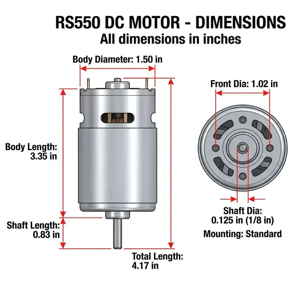 Pair Of 24V RS555 12000 RPM Electric Drive Motors For Ride On Toys Upgrade, High Speed 30V 36V Engine For Kids Cars, Replacement Parts For 2WD 4WD Off Road ATVs UTVs, Gearbox Upgrade - Image 6