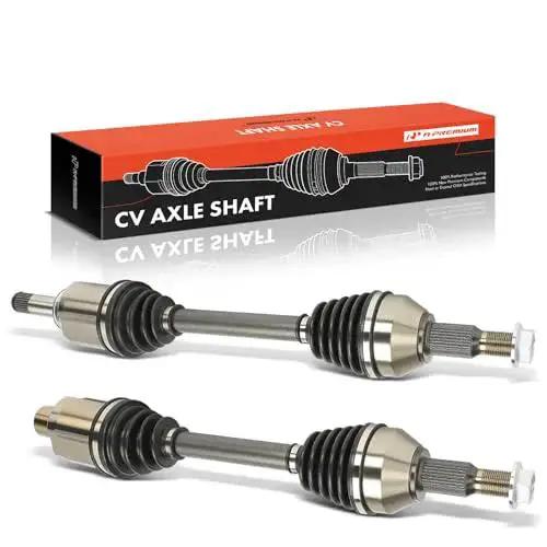Pair Of CV Front Axle Shaft Assemblies For Chevy Traverse 2009 To 2017, GMC Acadia 2007 To 2017, Buick Enclave 2008 To 2017, Saturn Outlook 2007 To 2010 Left And Right Replacements - Image 2