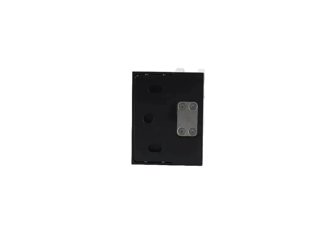 Palermo Matte Black Adjustable Wall Mount Offset Back Plate Hinge for Glass Doors Fits Three Eighths Inch And One Half Inch Glass, Adjustable Closing Position, Built To Last And Handles Up To 39 Inch Wide Doors With Two Hinges - Image 5