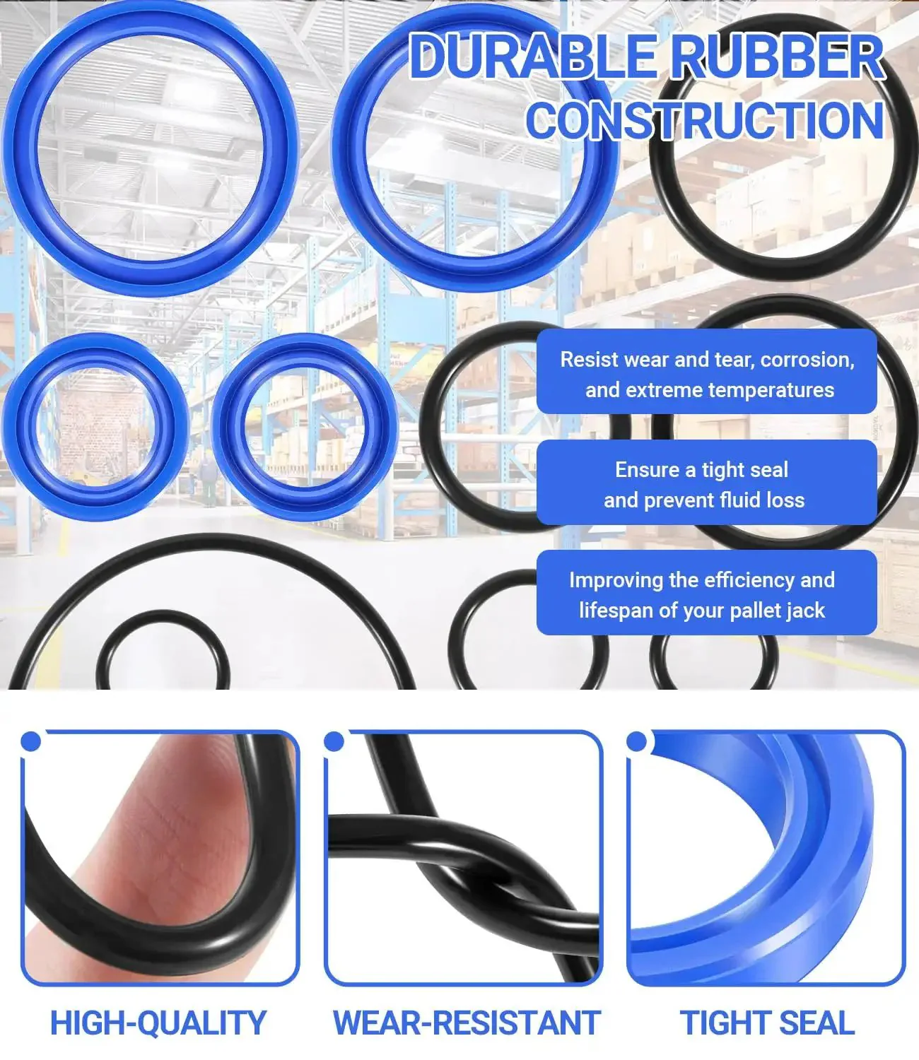 Pallet Jack O Ring Seal Kit For Jet W Pallet Jack PT2748W PT2748LW PT2748L No More Leaks Fast Lifts Quiet Operation Restore Smooth Performance And Fix Common Jack Issues - Image 5