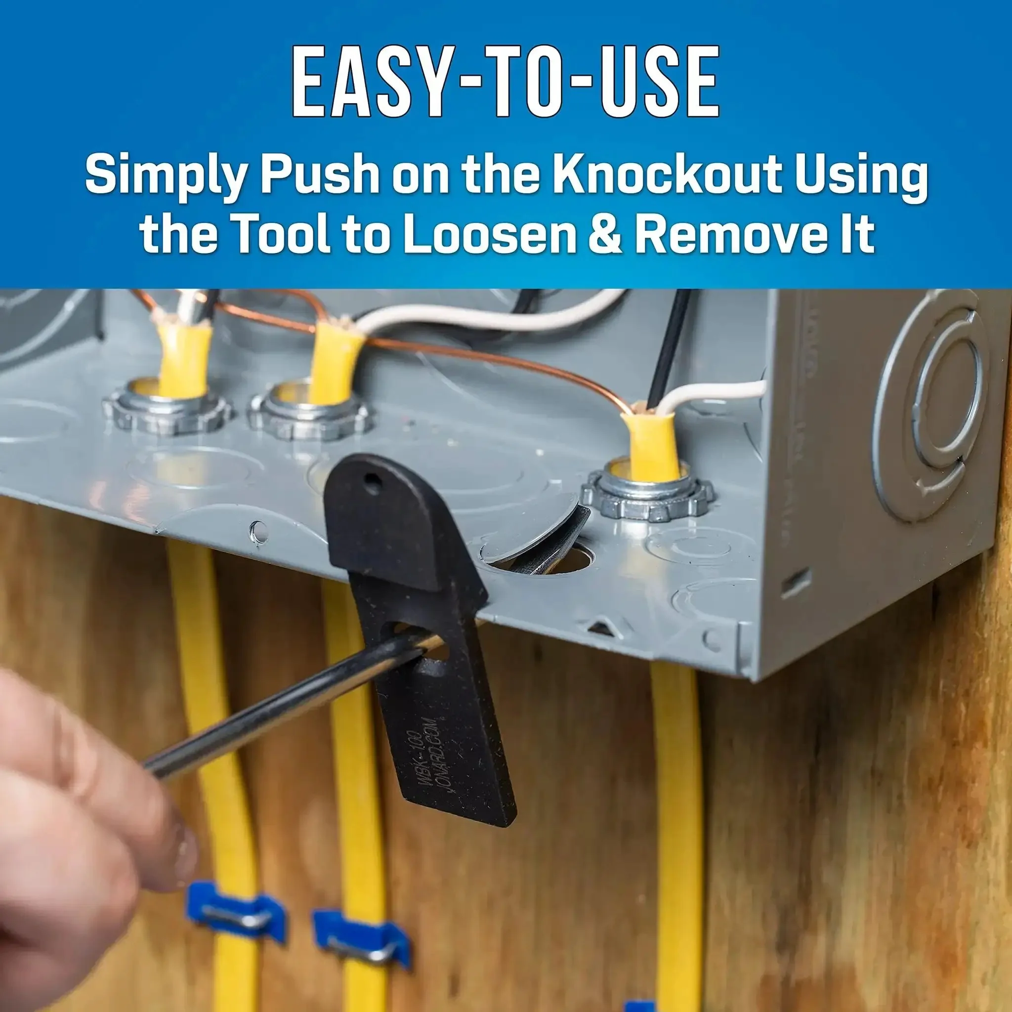 Panel Buddy Knockout Set For Front And Rear Knockouts Easy Removal From Electrical Panels Embedded In Drywall No Cut Required Versatile For Electrical Security Alarm And Datacom Panels - Image 3