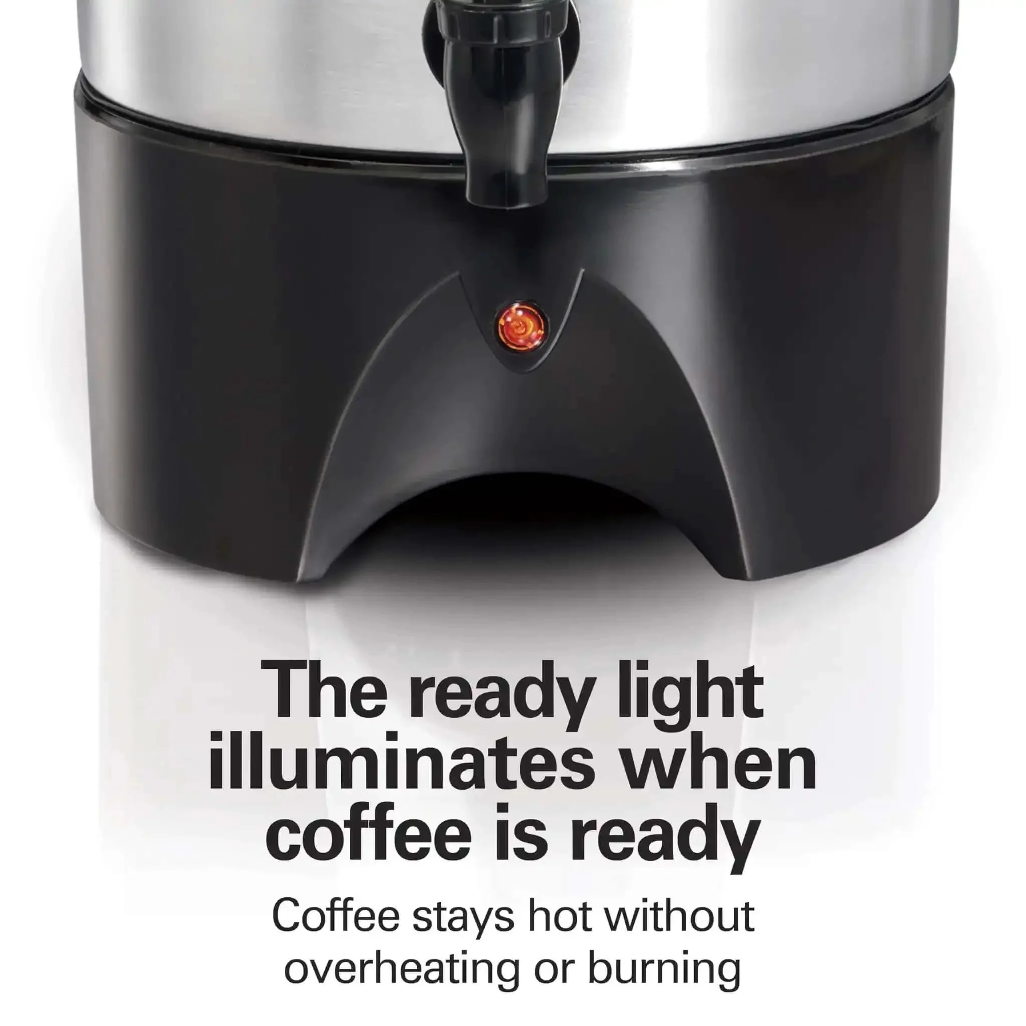Party Ready 45 Cup Coffee Urn And Hot Beverage Dispenser With Fast One Minute Per Cup Brew Crowd Friendly For Parties And Family Reunions Easy Two Way Serving Sleek Silver Finish - Image 6