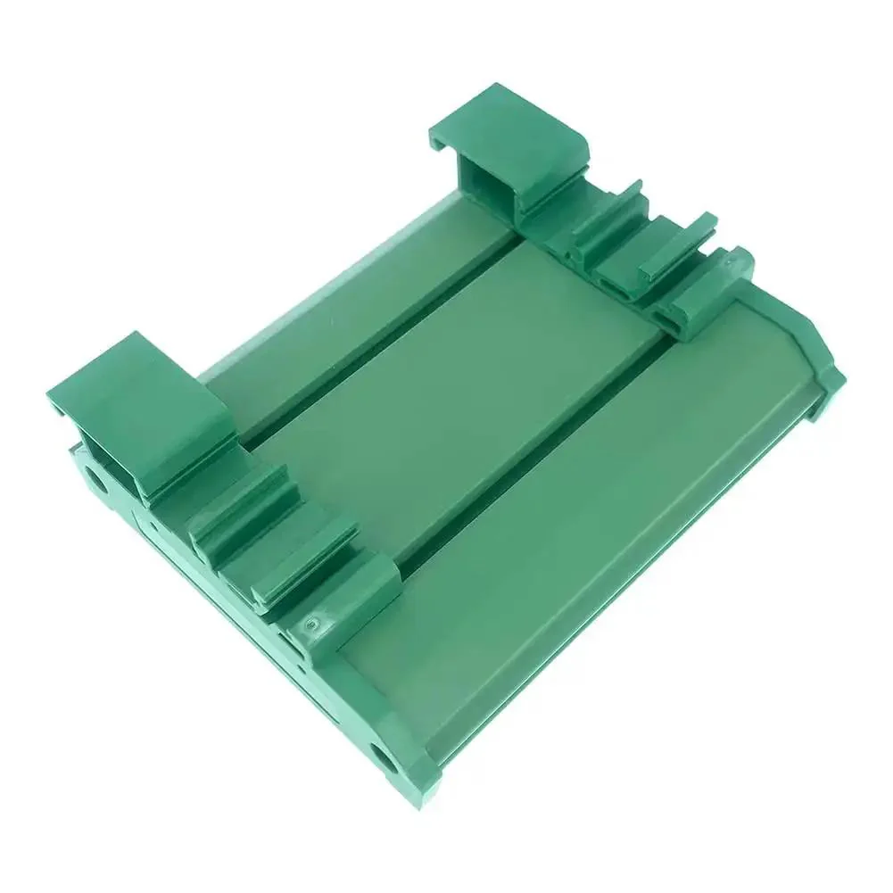 PCB DIN Rail Mount Carrier For 35mm Wide Rails Fits 100mm By 72mm Circuit Boards 1.5-2.0mm Thick Easy Install And Detach Panel Mountable Go-To PCB Holder For Electronics Projects - Image 7
