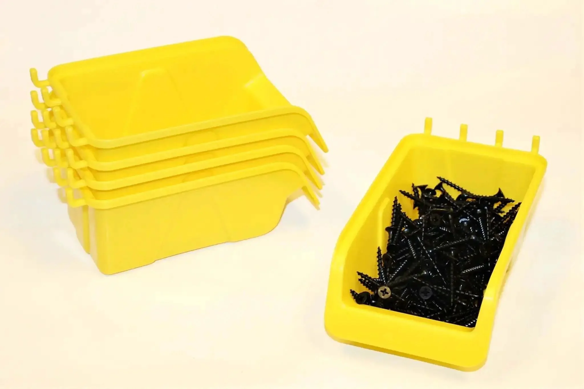 Pegboard Bin Kit For Garage And Workshop Organization, 9 Durable Plastic Bins Sized 4 X 7 X 3 Inches, Ideal For Nuts Bolts Screws Washers Nails And Small Parts, Heavy Duty Craft And Tool Storage Organizer - Image 6