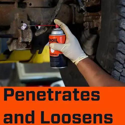 Penetrating Oil For Rusted Bolts And Moving Parts Aerosol Spray 10oz Can, 12 Pack, Loosens Stuck Metal Hinges And Chains, Keeps Metal From Seizing, Tackles Rust Like A Champ With Powerful Rust And Corrosion Inhibitor Penetrant - Image 8