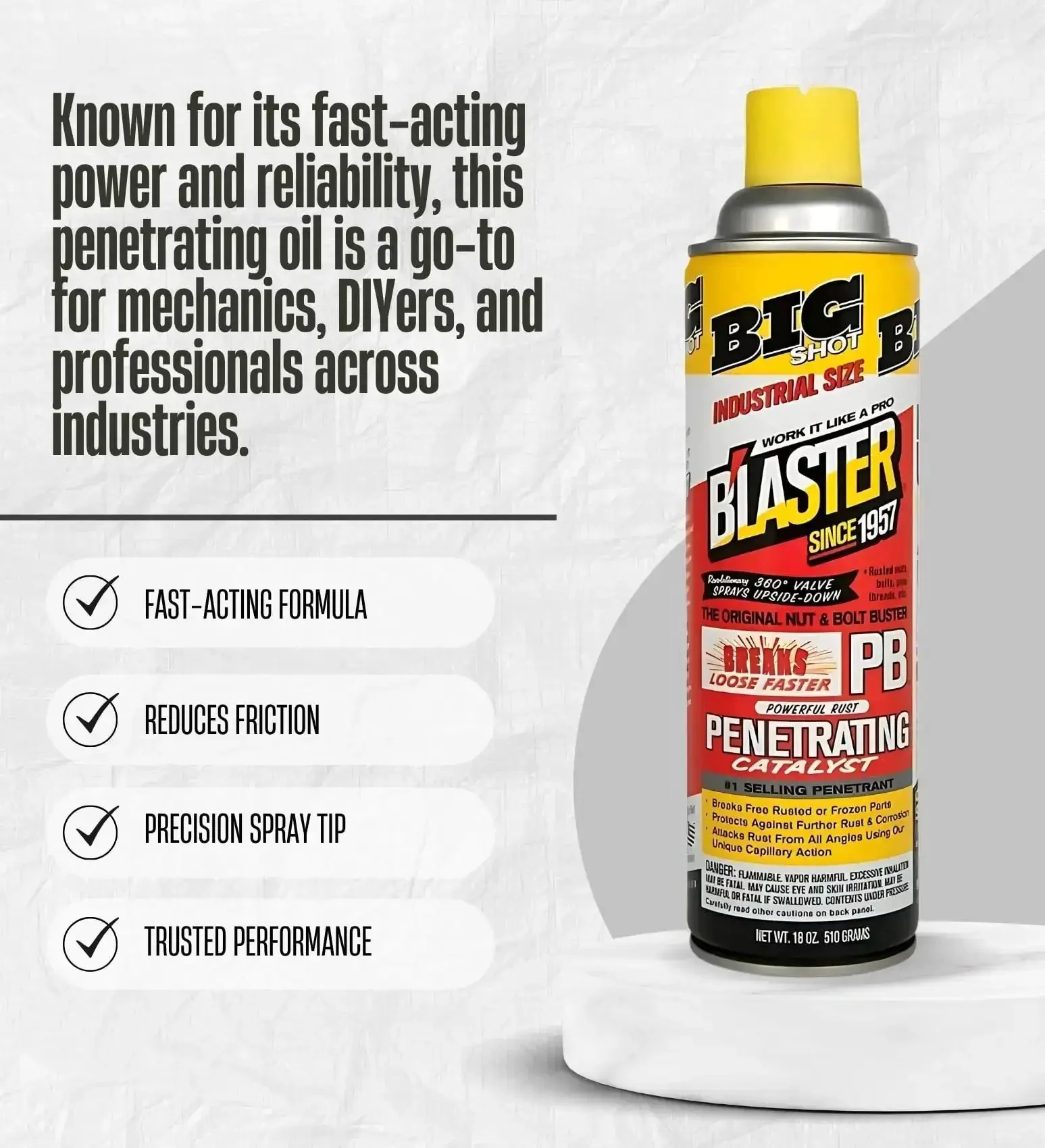 Penetrating Oil Spray Gift Set With Microfiber Cloth For Loosening Rusted Parts And Long-Lasting Lubrication Non-Evaporating Lube For Tools And Equipment Garage Must Have For Quick Fixes - Image 5