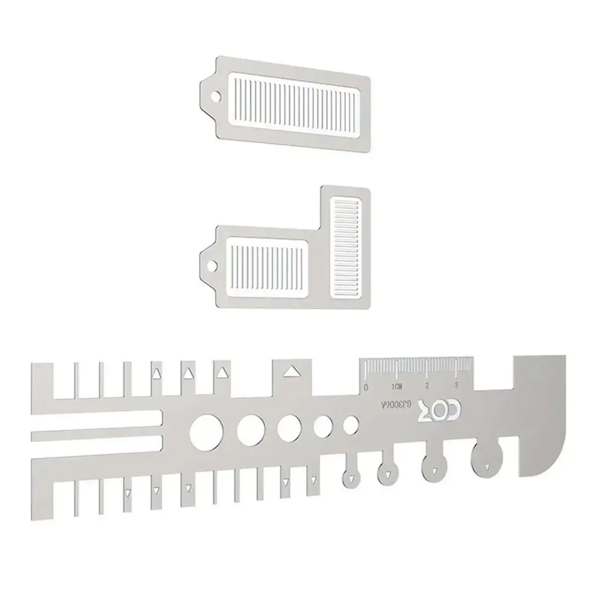 Photo Etched Hobby Etching Kit With Stainless Steel Sheet Bender Tool And Ruler For Model Building, Do It Yourself Tube Bending Kit, Includes 110mm By 64mm Ruler And Two Small Auxiliary Tools For Precise Creations