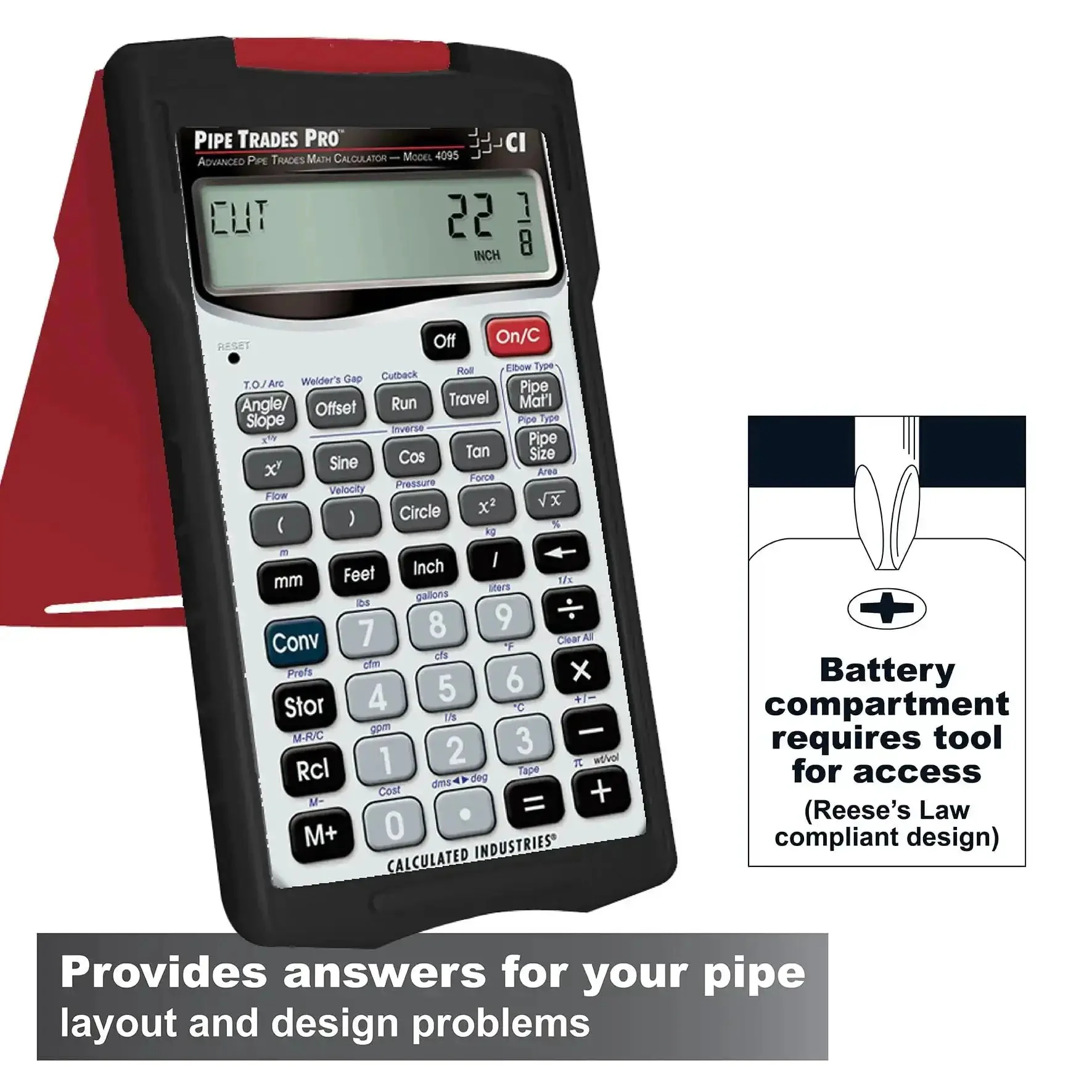 Pipe Trades Pro Advanced Layout And Design Calculator For Pipefitters Steamfitters Sprinklerfitters And Welders With Built In Data For Seven Materials Plus - Image 8