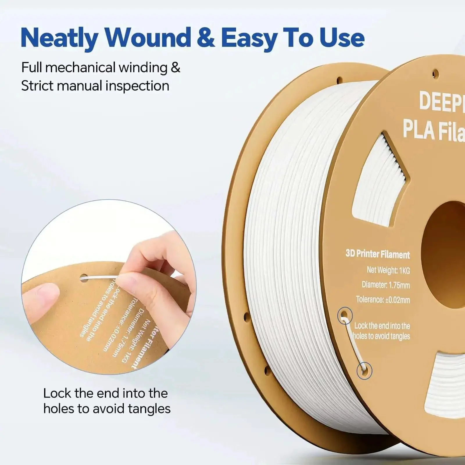 PLA 1.75mm Filament For 3D Printing With High Dimensional Accuracy Plus Or Minus 0.02mm, Neatly Wound Vacuum Pack 2kg Black, No Clogging, Fits Most FDM Printers, Smooth Finish, Vibrant Color, Perfect For Models And Figurines - Image 5