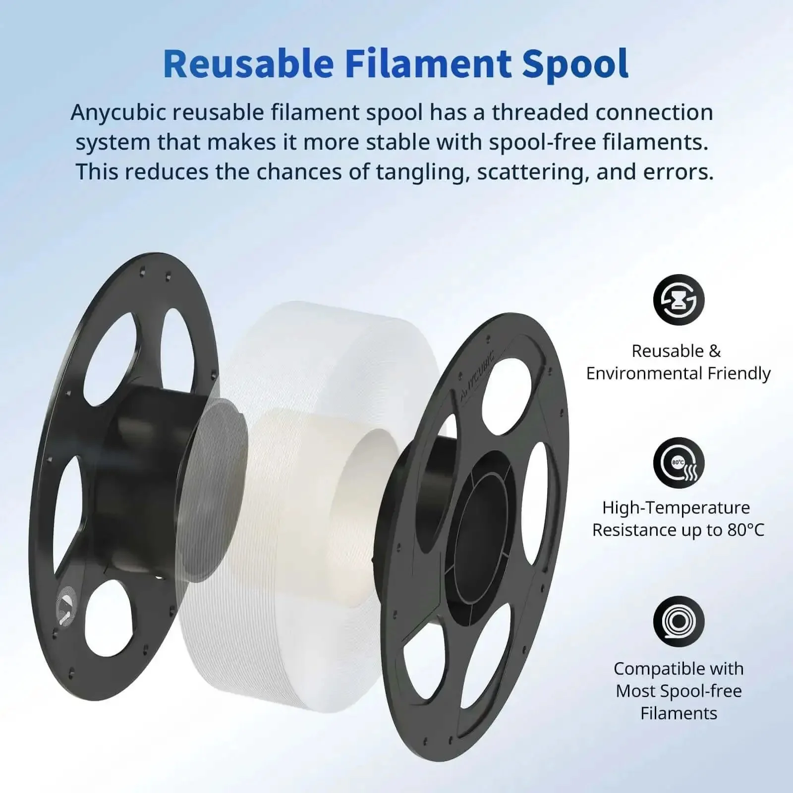 PLA 3D Printer Filament 1.75mm 1Kg Spool In Vibrant Orange, Precise Dimensional Accuracy 0.02mm, Smooth Flow For Consistent Dope Quality Prints, Intelligent Identification Chip Compatible With ACE Pro - Image 5