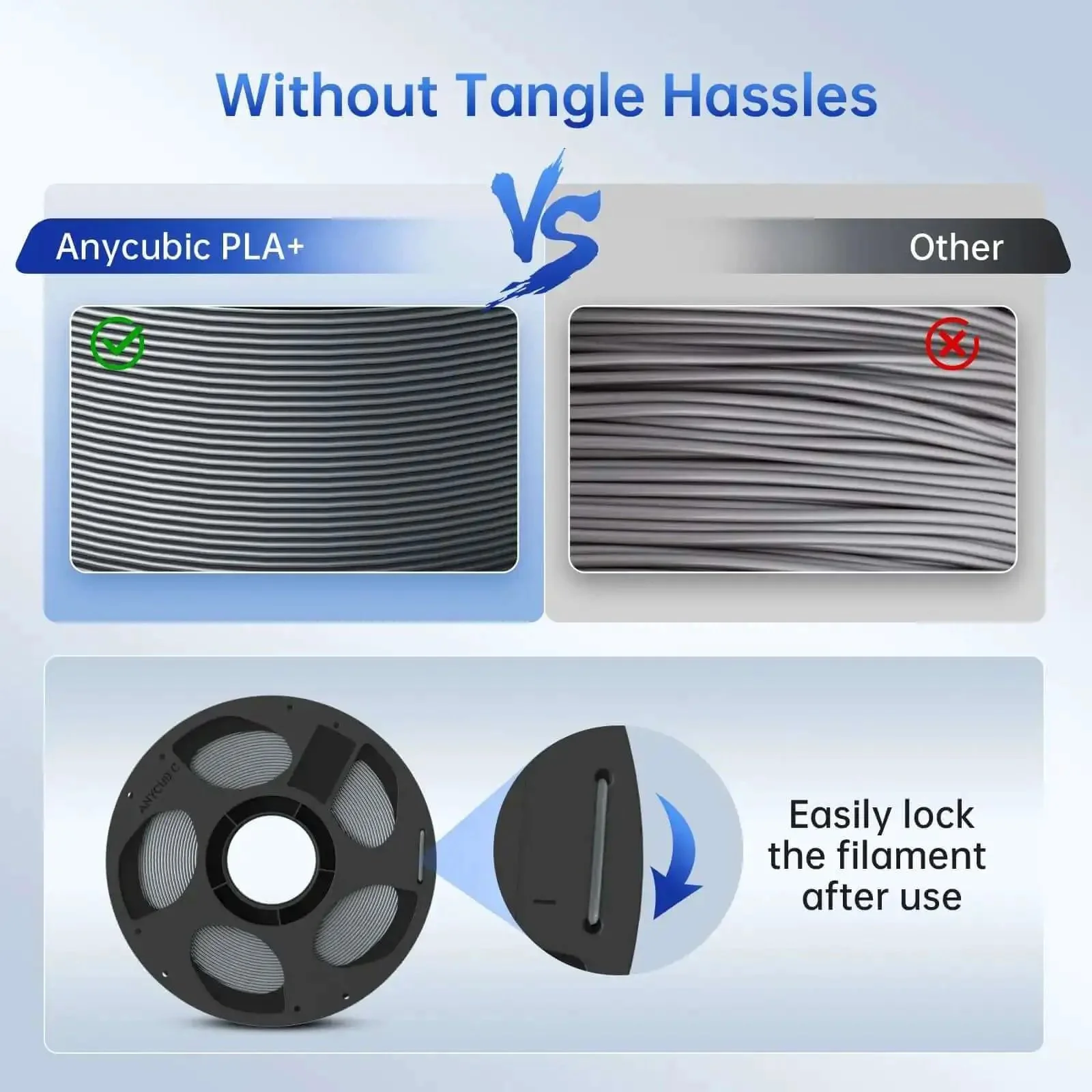 PLA Plus 1.75mm 3D Printer Filament That Is Tough As Nails With Great Dimensional Accuracy Plus Minus 0.02mm 1kg Reusable Spool Plays Nice With Most FDM Printers Textured Gray - Image 4