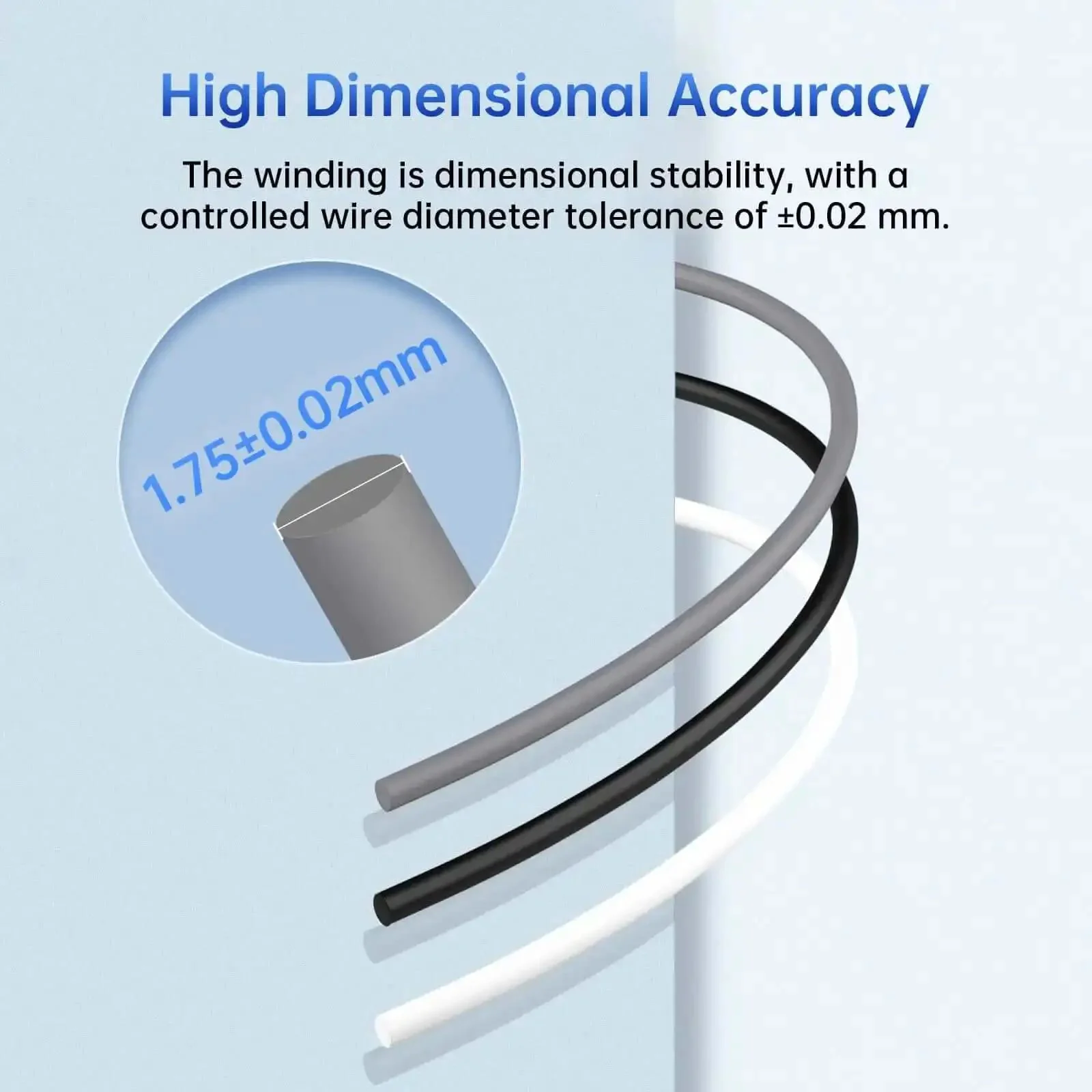 PLA Plus 1.75mm 3D Printer Filament That Is Tough As Nails With Great Dimensional Accuracy Plus Minus 0.02mm 1kg Reusable Spool Plays Nice With Most FDM Printers Textured Gray - Image 6
