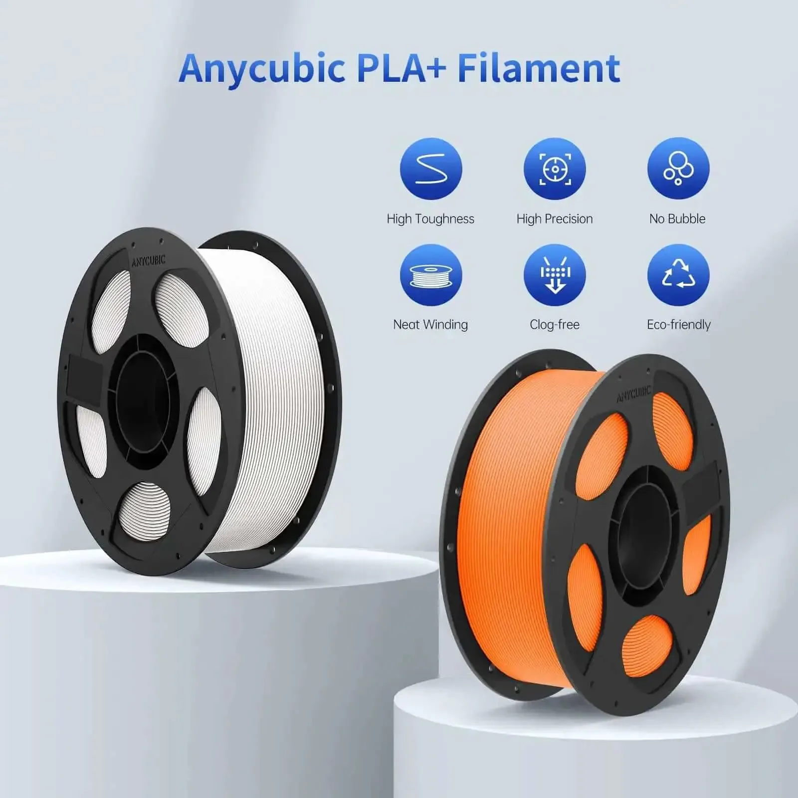 PLA Plus 1.75mm 3D Printer Filament That Is Tough As Nails With Great Dimensional Accuracy Plus Minus 0.02mm 1kg Reusable Spool Plays Nice With Most FDM Printers Textured Gray - Image 9