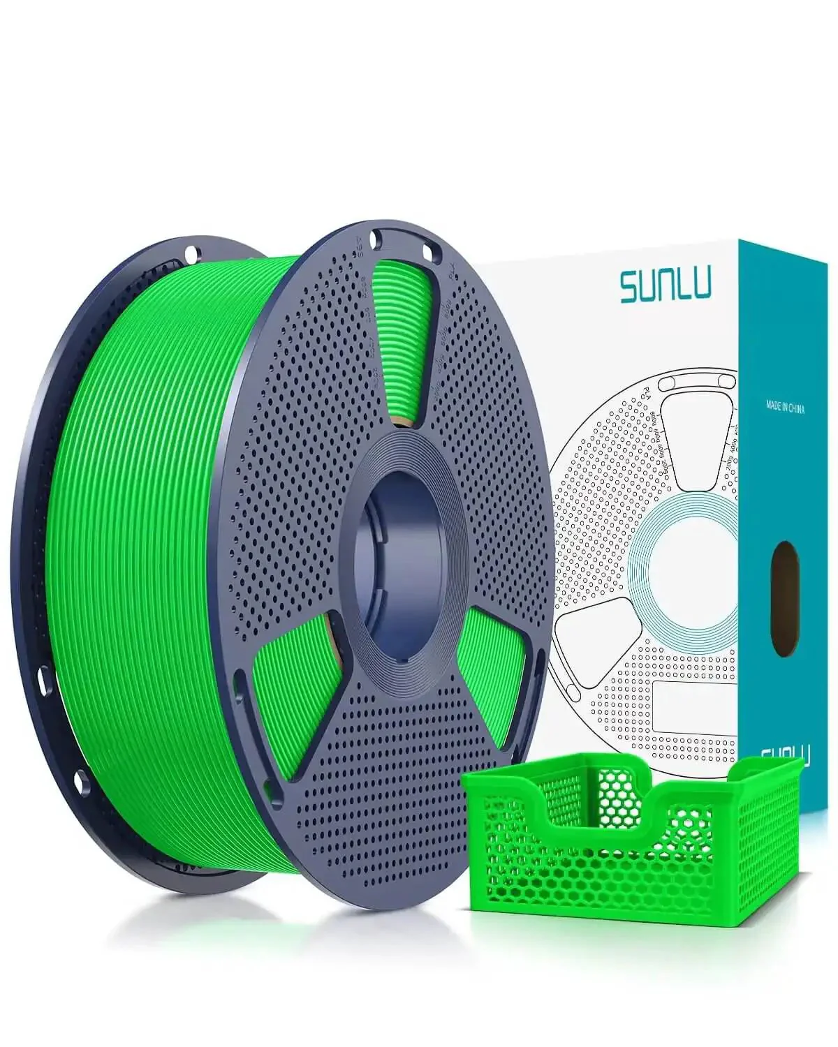 PLA Plus 2.0 1.75mm 3D Printer Filament High Speed Printing 50 To 600 mm Per Second 12X Tougher Than Standard PLA Plus Dimensional Accuracy Plus Minus 0.02mm 1Kg Green Spool For Fast Strong Builds