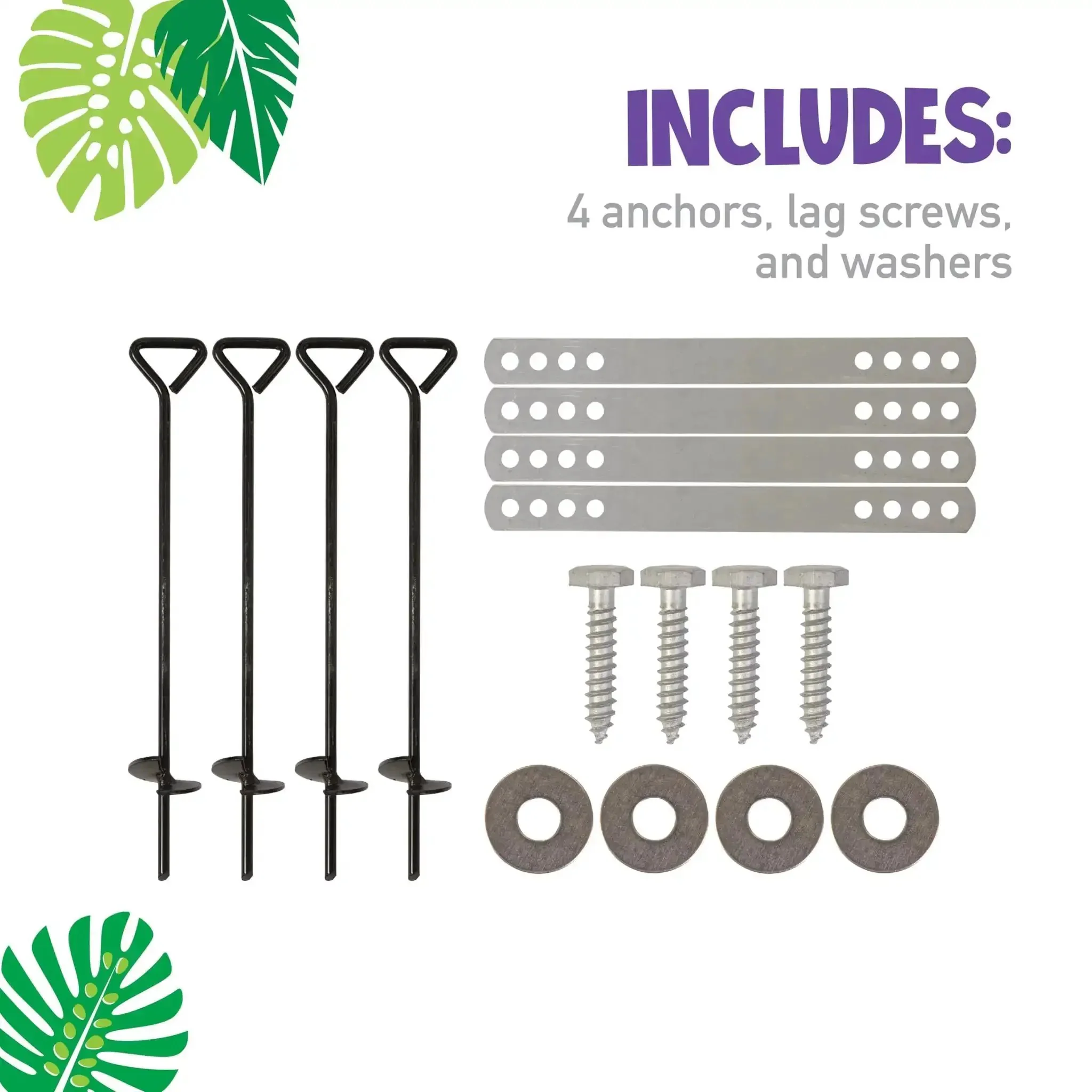 Playset Anchor Kit For Swing Sets Heavy Duty Ground Anchors That Keep Your Set Rock Solid Stationary And Safer For Outdoor Fun Easy Install Swing Set Hardware To Secure Play Equipment And Protect Your Kids - Image 14