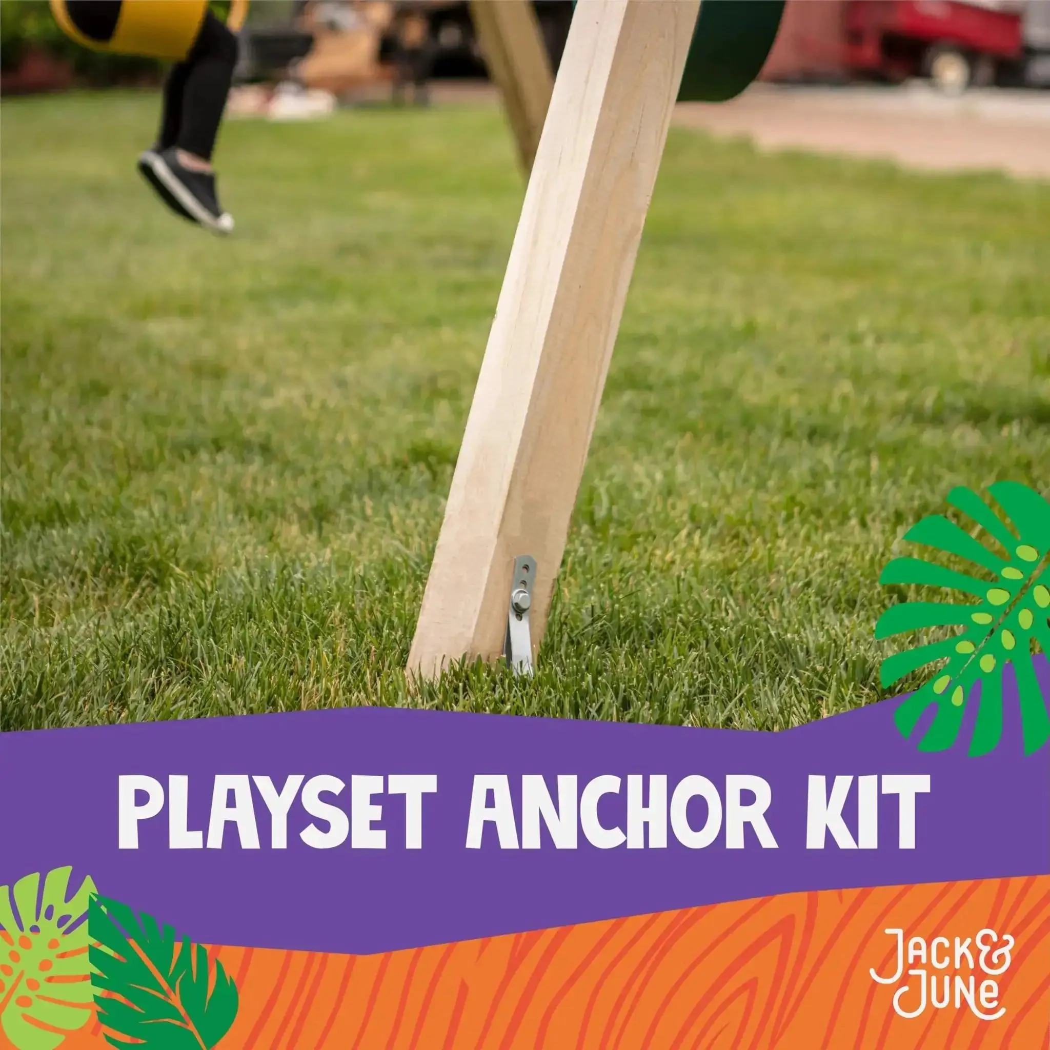 Playset Anchor Kit For Swing Sets Heavy Duty Ground Anchors That Keep Your Set Rock Solid Stationary And Safer For Outdoor Fun Easy Install Swing Set Hardware To Secure Play Equipment And Protect Your Kids - Image 18
