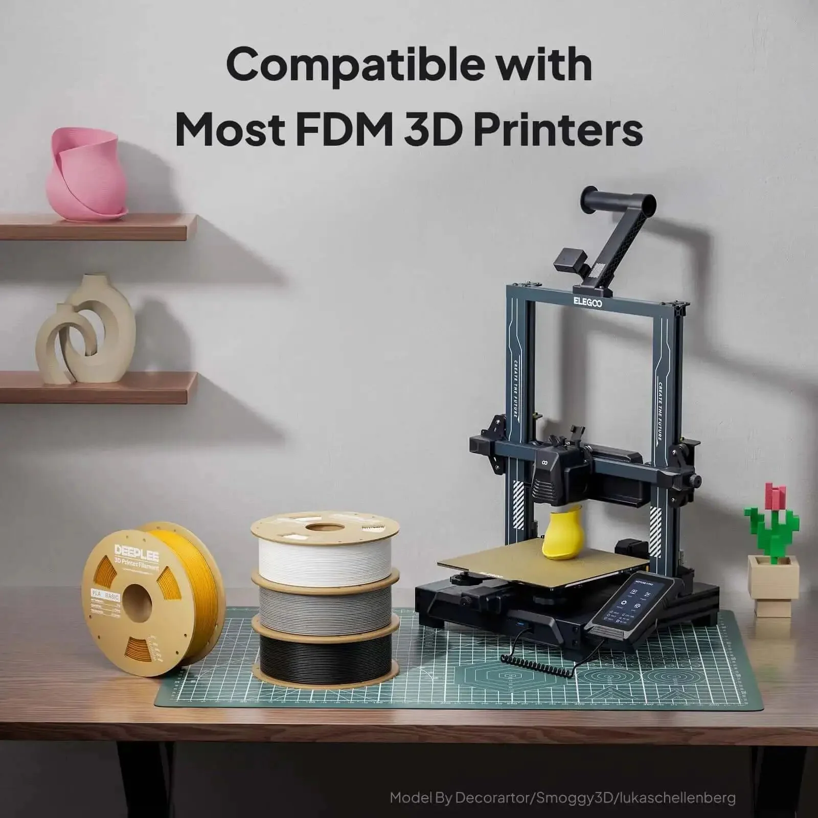 Plug And Play Beginner Friendly PLA Filament 1.75mm 1kg Spool For 3D Printing Black With High Detail And Smooth Extrusion 0.02mm Precision Neatly Wound To Prevent Clogging Fits Most FDM Printers - Image 2